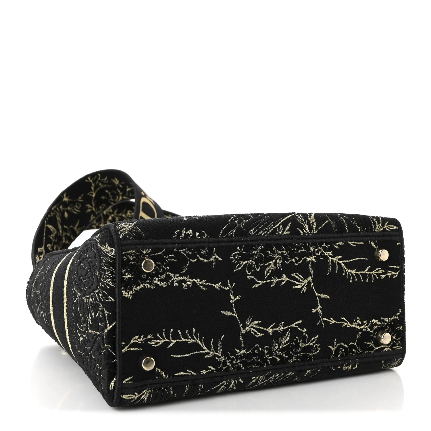 Toile de Jouy Embroidered Medium Lady D-Lite Black - Image 4