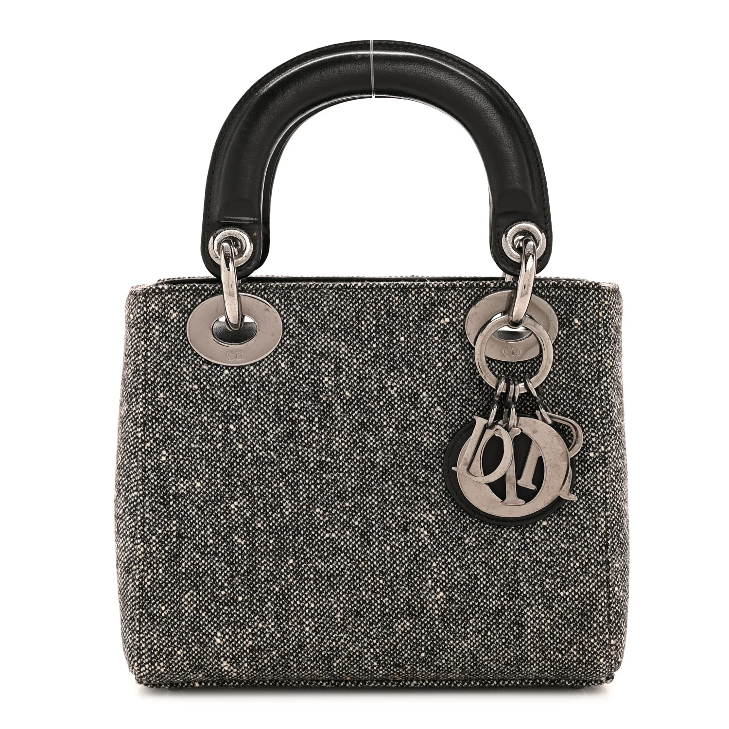 Tweed Mini Lady Dior Black