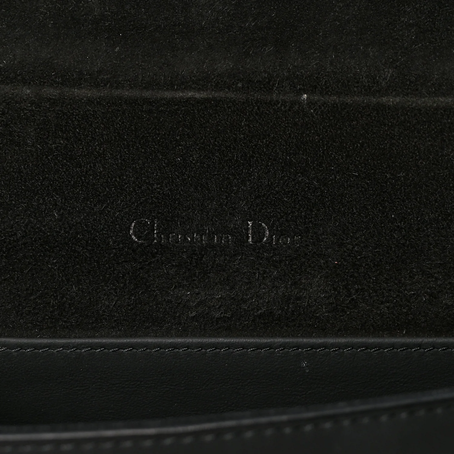 Ultra Matte Calfskin Cannage Lady Dior Pouch Black - Image 7