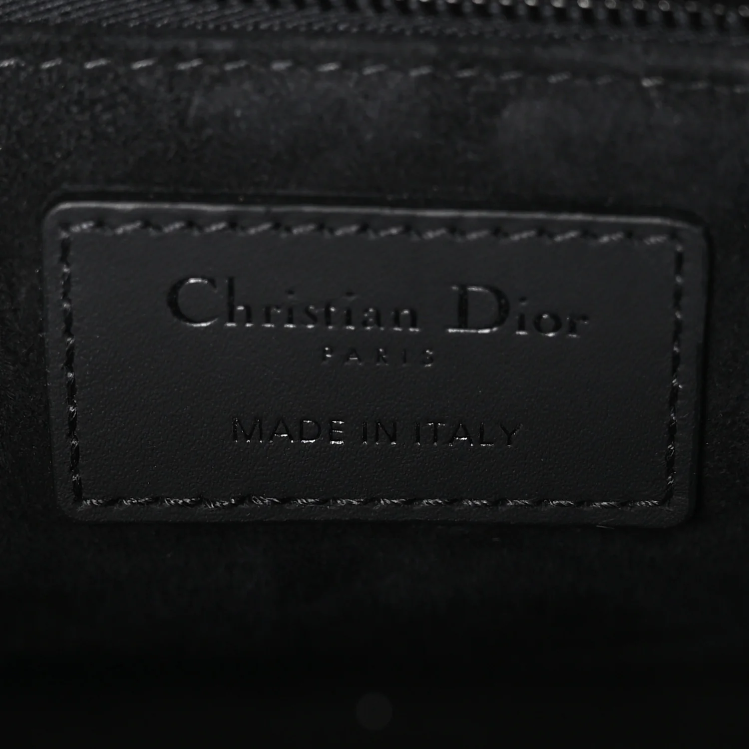Ultra Matte Calfskin Cannage Medium Lady Dior Black - Image 6