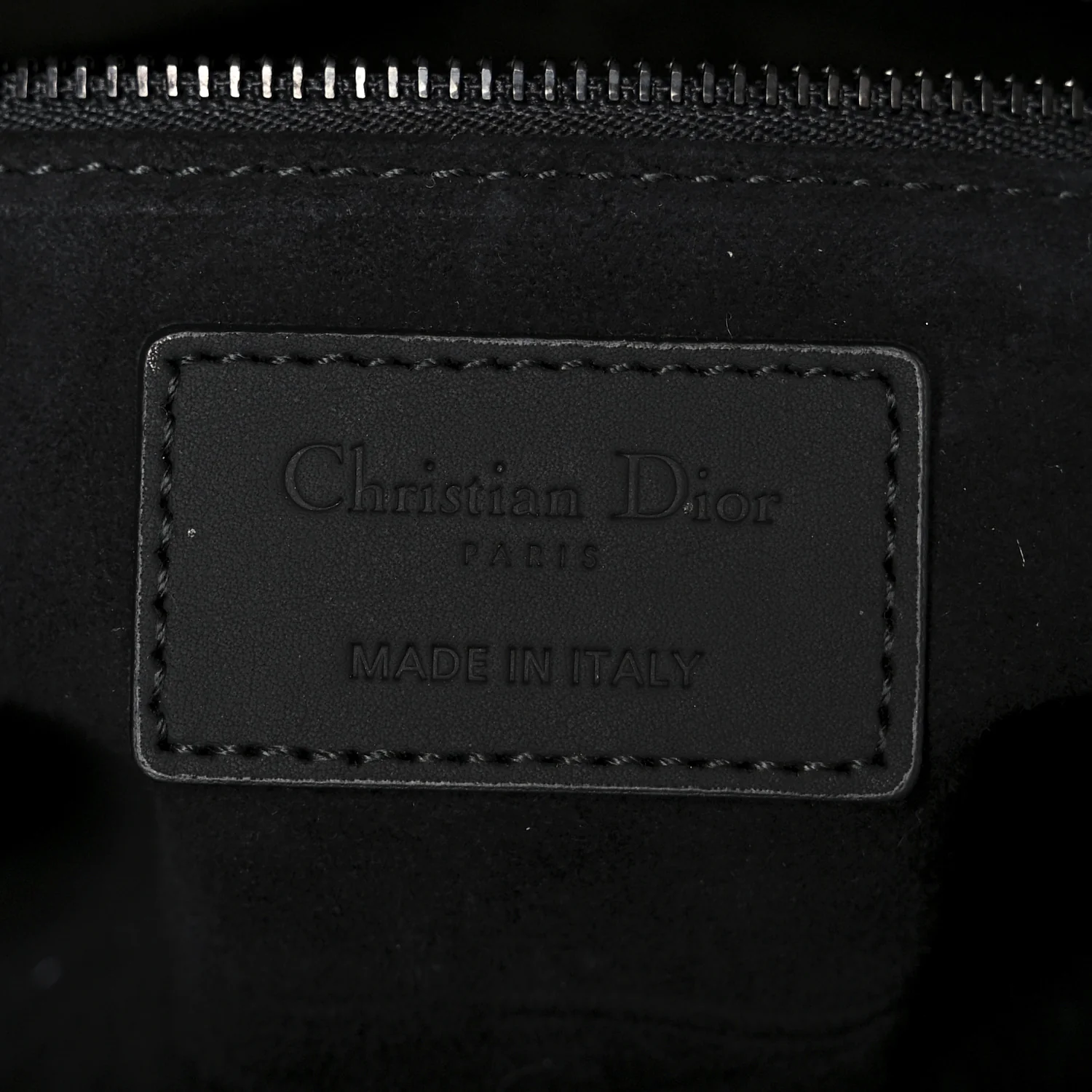 Ultra Matte Calfskin Cannage Medium Lady Dior Black - Image 6