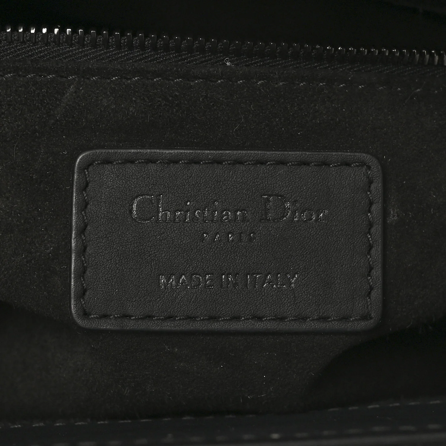 Ultra Matte Calfskin Cannage Medium Lady Dior Black - Image 6