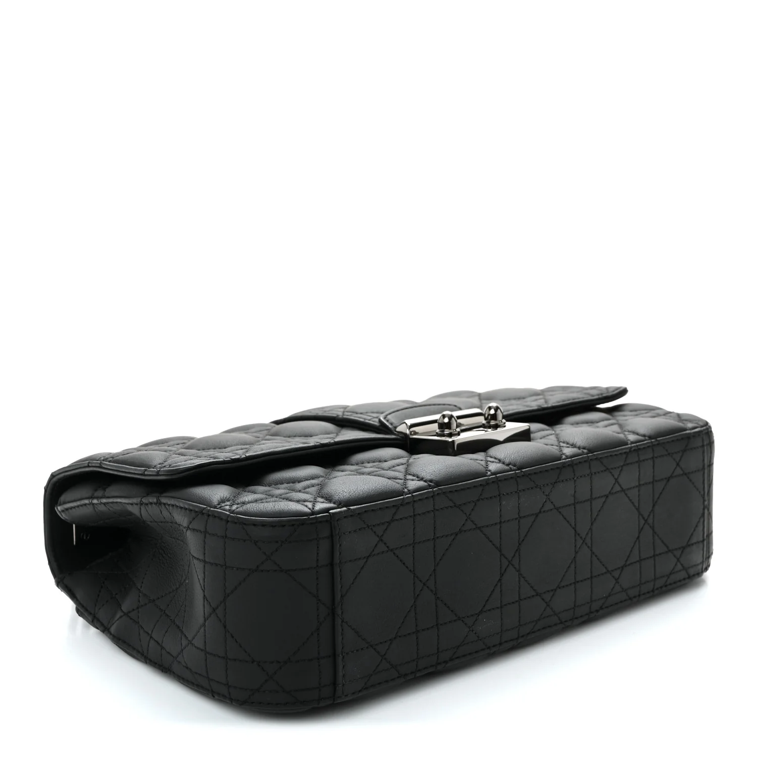 Ultra Matte Calfskin Cannage Medium Miss Dior Flap Black - Image 4