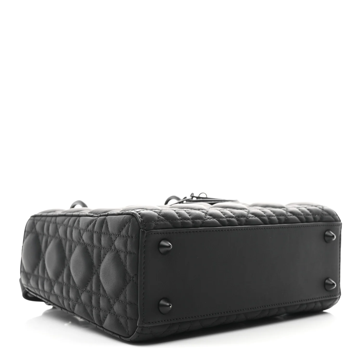 Ultra Matte Calfskin Cannage Small My ABCDior Lady Dior Black - Image 4