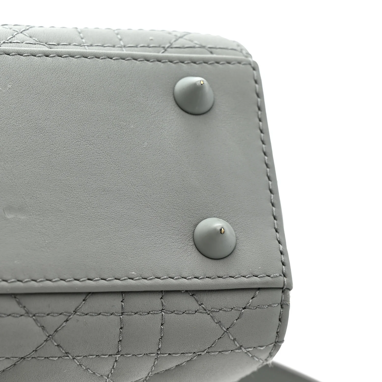 Ultra Matte Calfskin Cannage Small My ABCDior Lady Dior Gray - Image 13