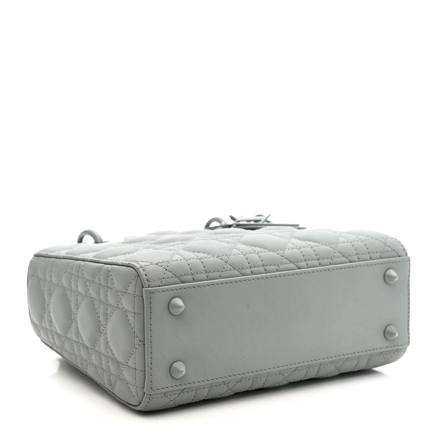 Ultra Matte Calfskin Cannage Small My ABCDior Lady Dior Gray - Image 4