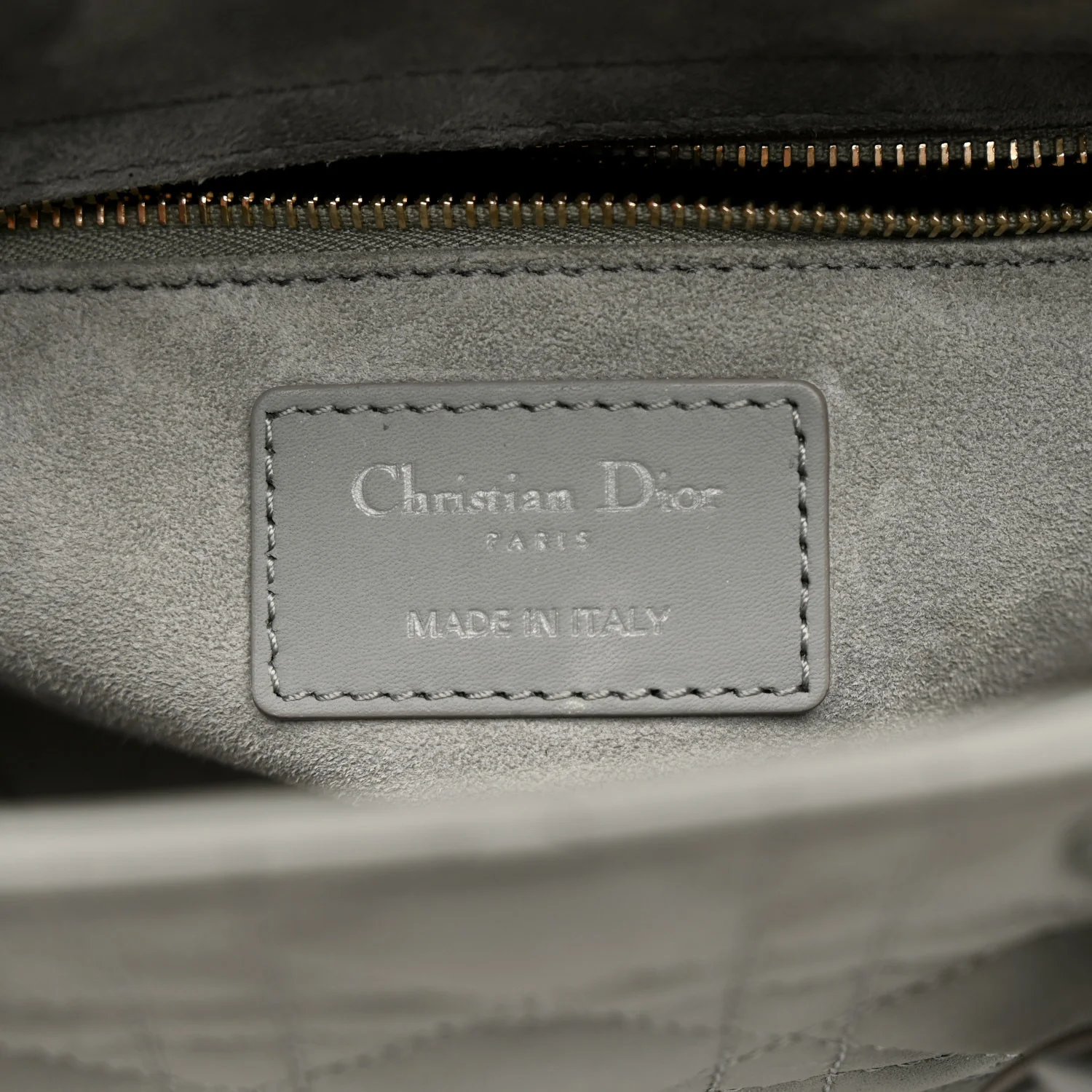 Ultra Matte Calfskin Cannage Small My ABCDior Lady Dior Gray - Image 6