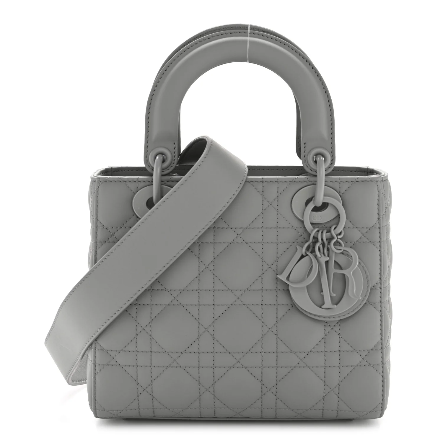 Ultra Matte Calfskin Cannage Small My ABCDior Lady Dior Grey