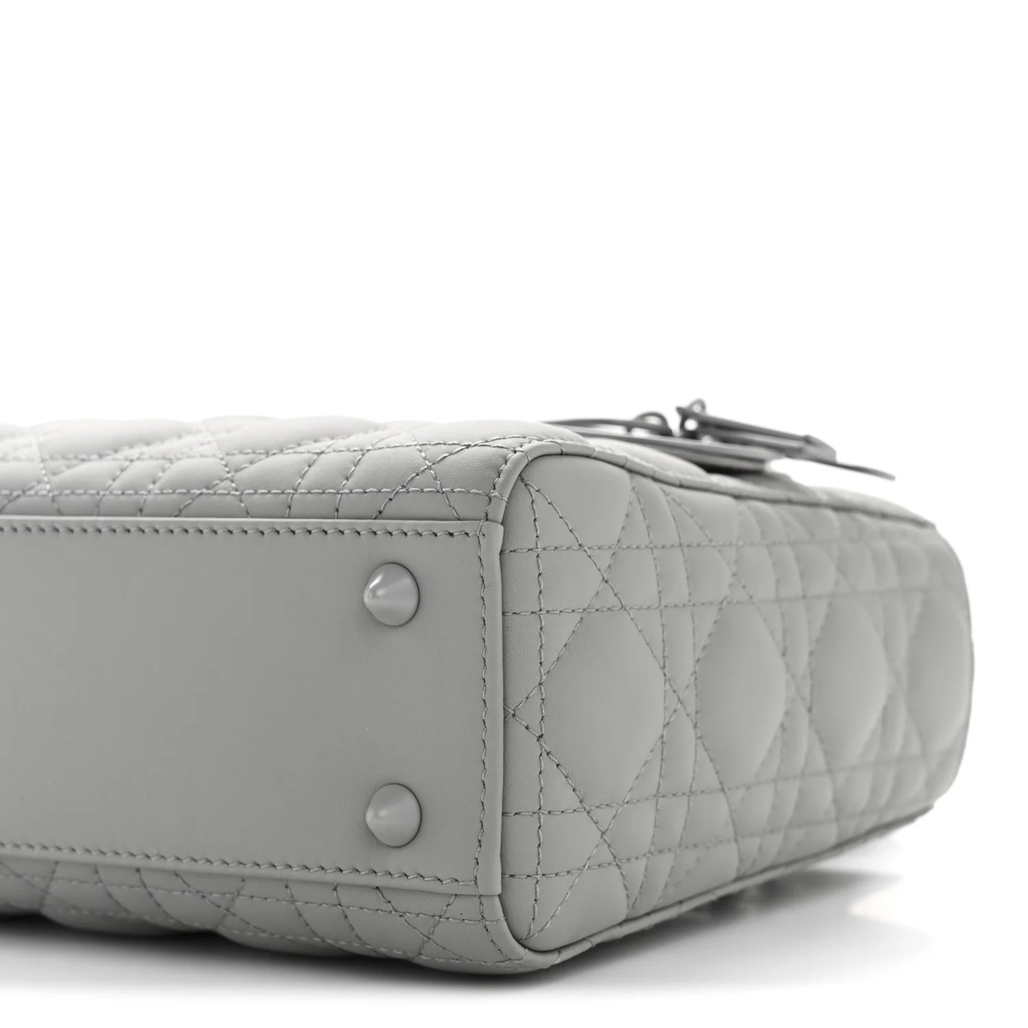 Ultra Matte Calfskin Cannage Small My ABCDior Lady Dior Grey - Image 10