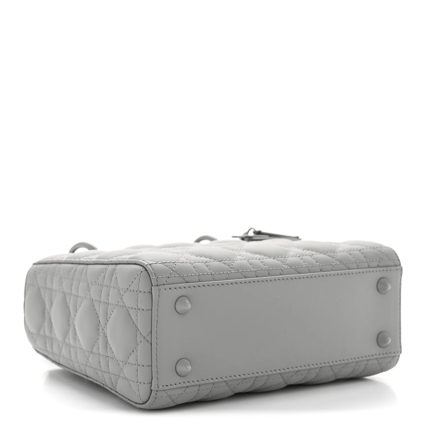 Ultra Matte Calfskin Cannage Small My ABCDior Lady Dior Grey - Image 4
