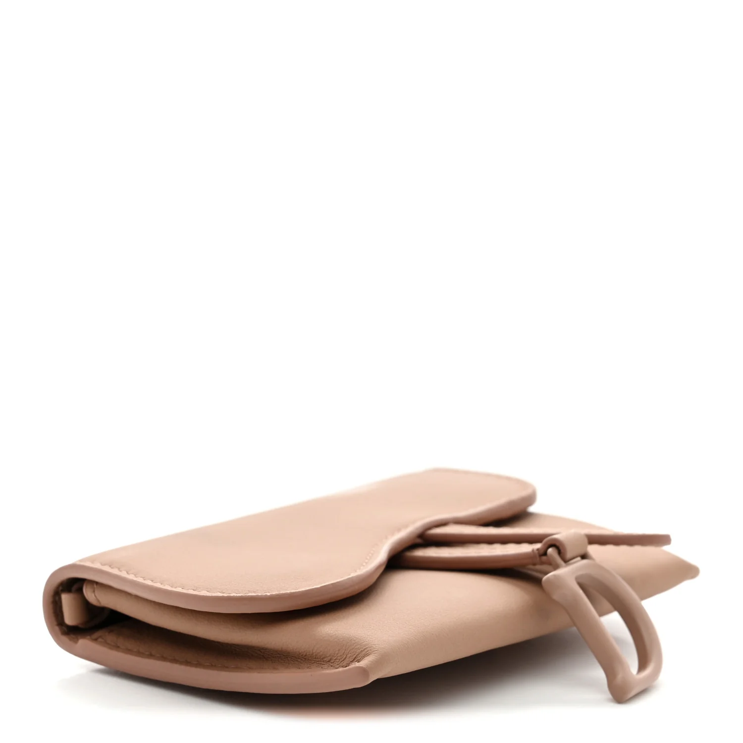 Ultra Matte Calfskin Nano Saddle Chain Pouch Rose Des Vents - Image 3