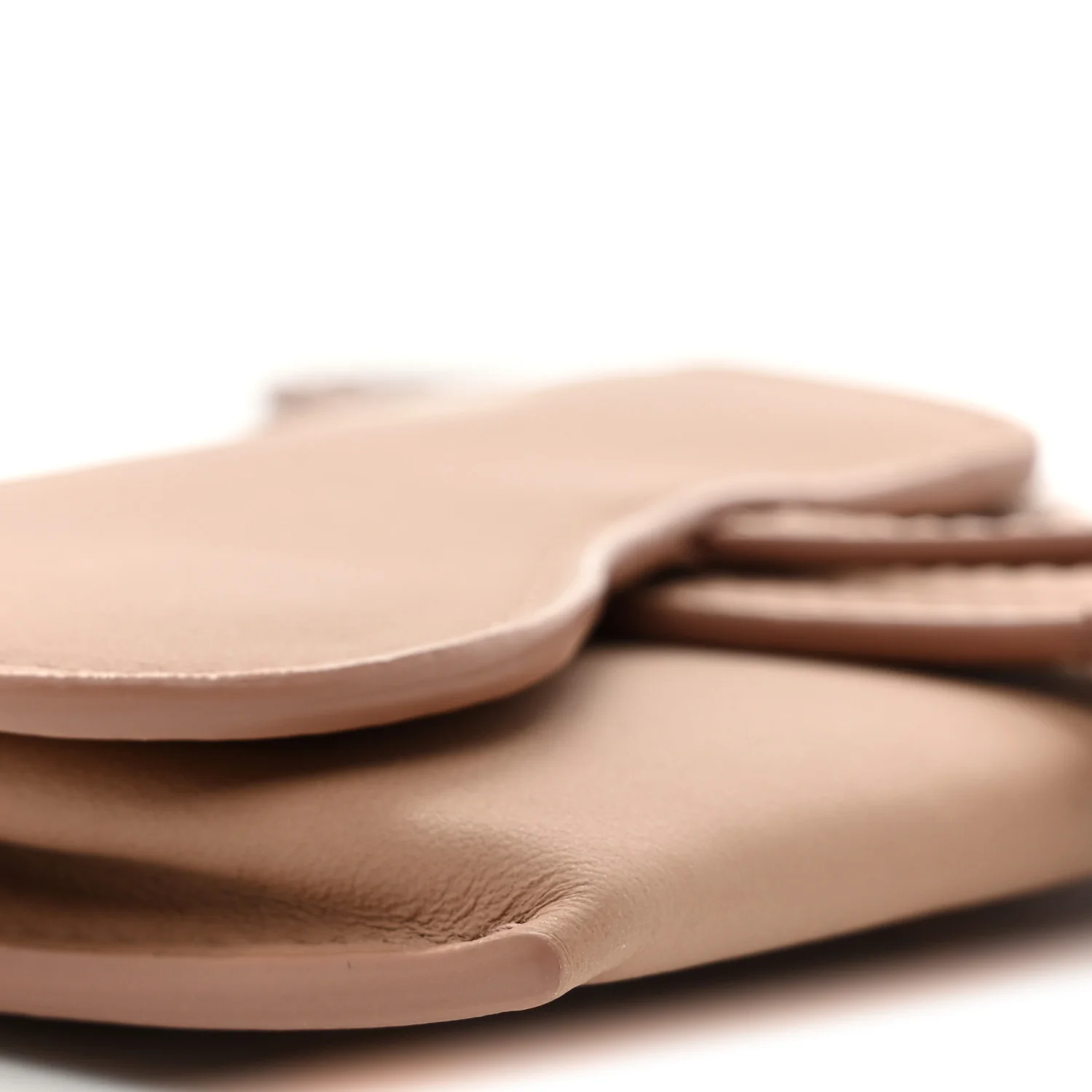 Ultra Matte Calfskin Nano Saddle Chain Pouch Rose Des Vents - Image 9