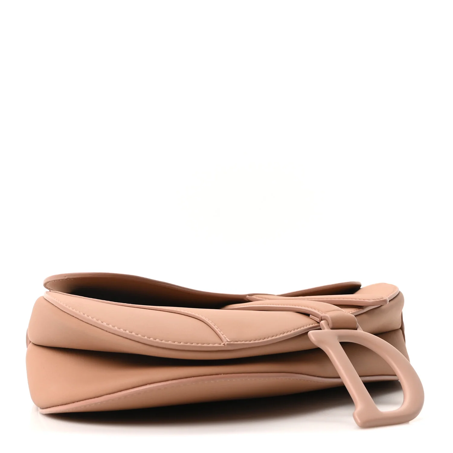 Ultra Matte Calfskin Saddle Bag Blush - Image 4