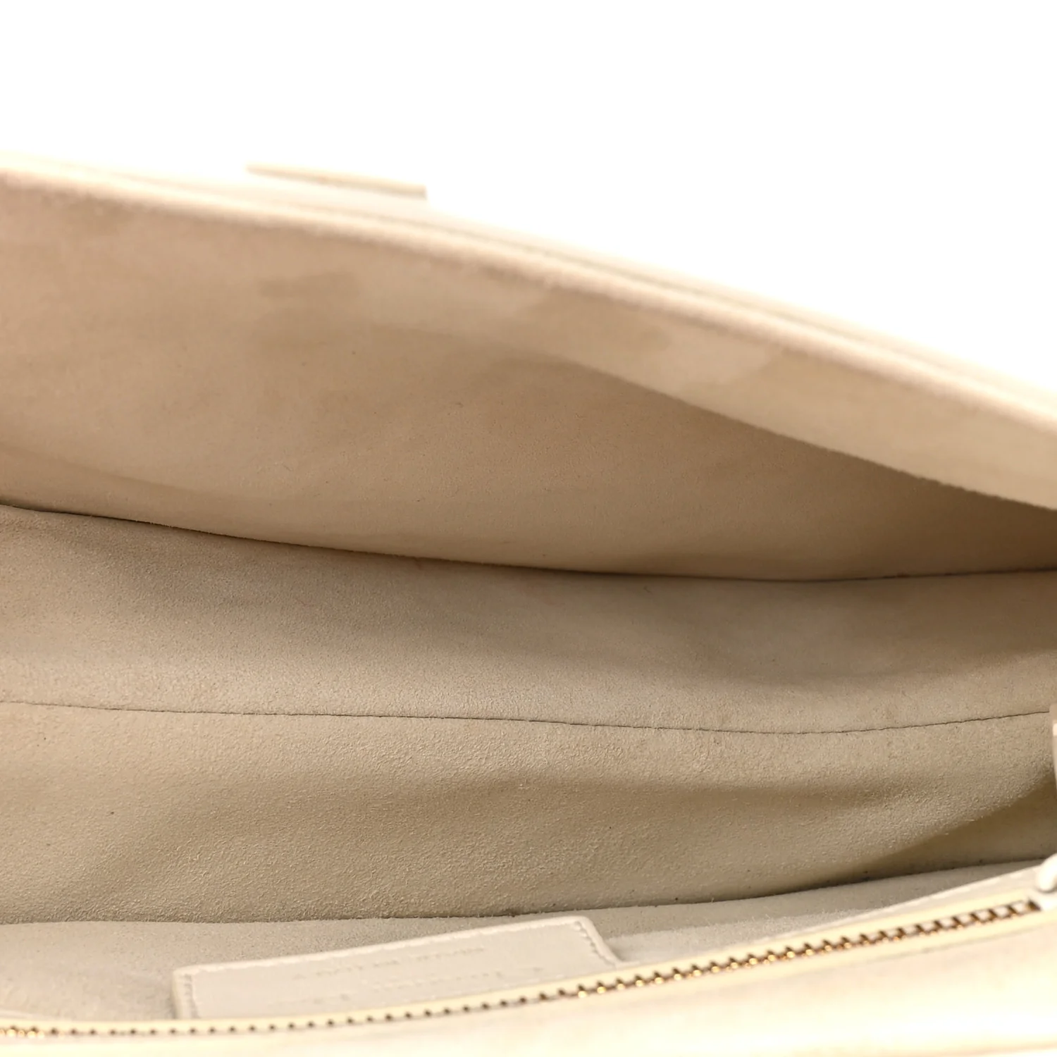 Ultra Matte Calfskin Saddle Bag Off White - Image 5