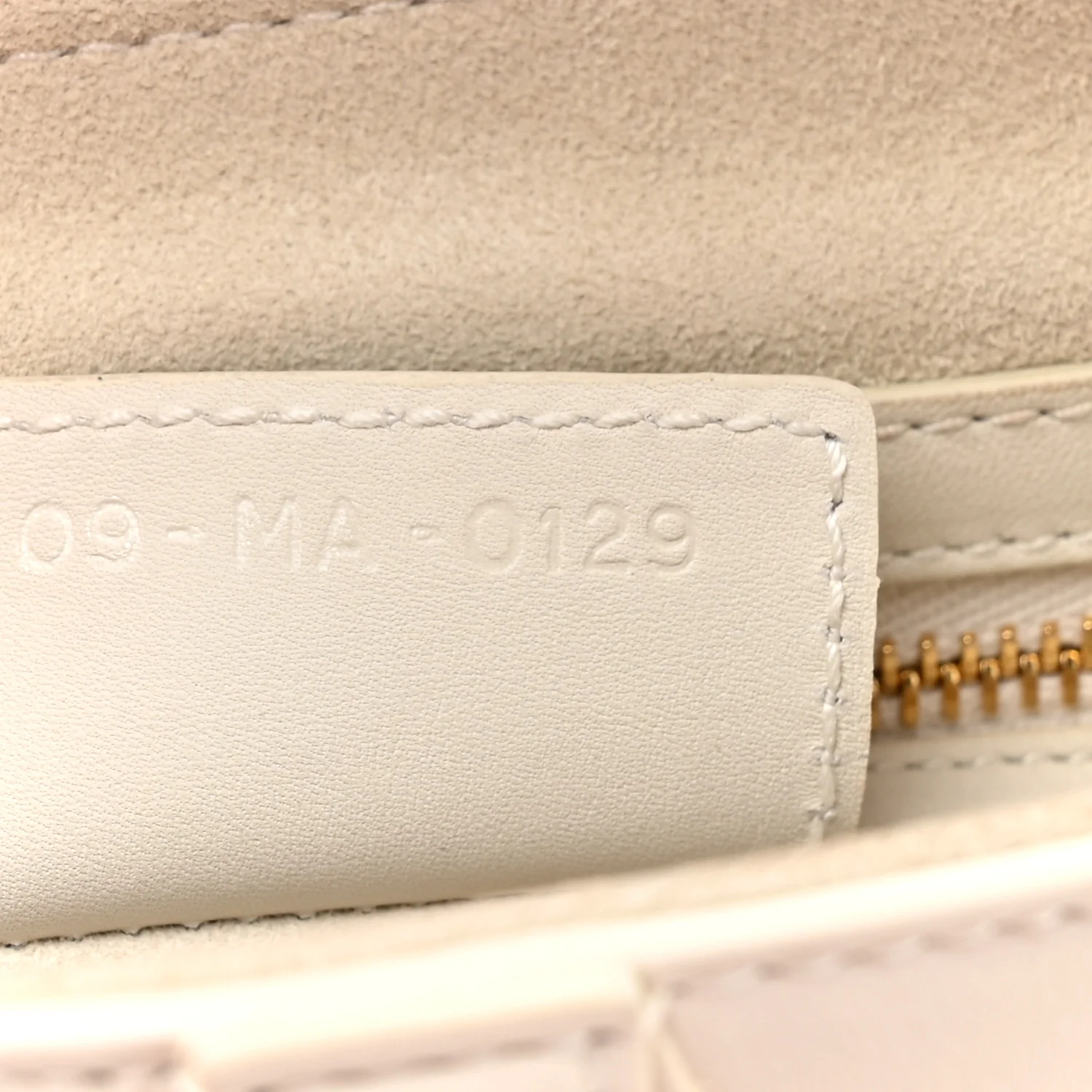 Ultra Matte Calfskin Saddle Bag Off White - Image 7