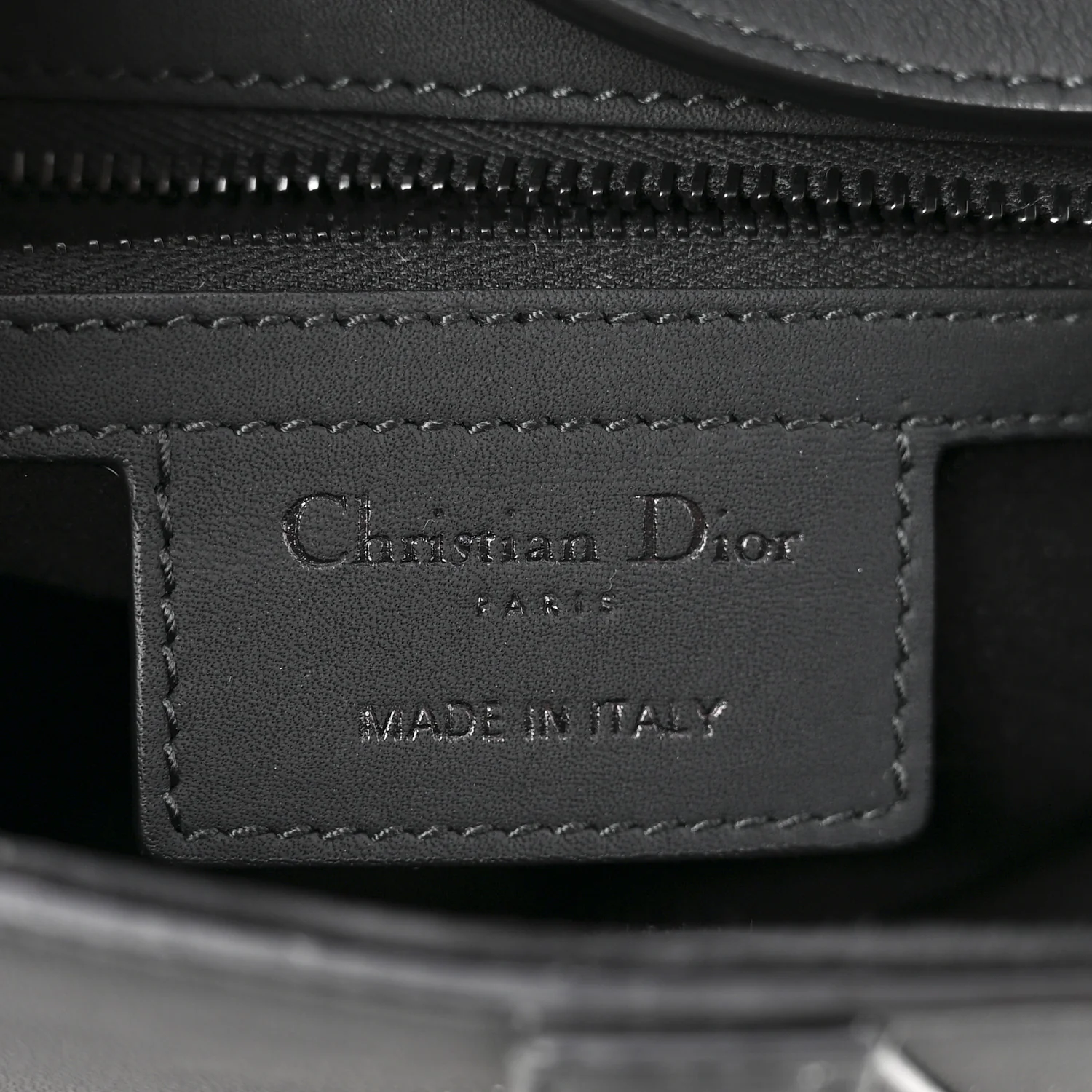 Ultra Matte Calfskin Saddle Bag With Strap Black - Image 6