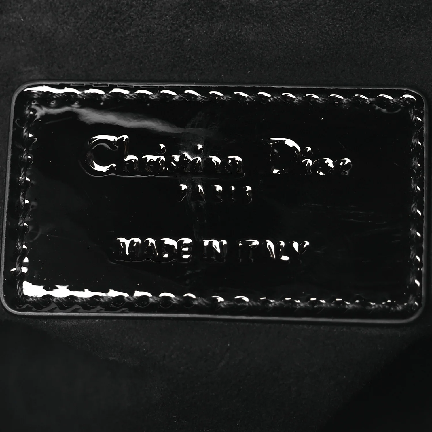 Ultraglossy Patent Cannage Small Lady Dior Black - Image 6
