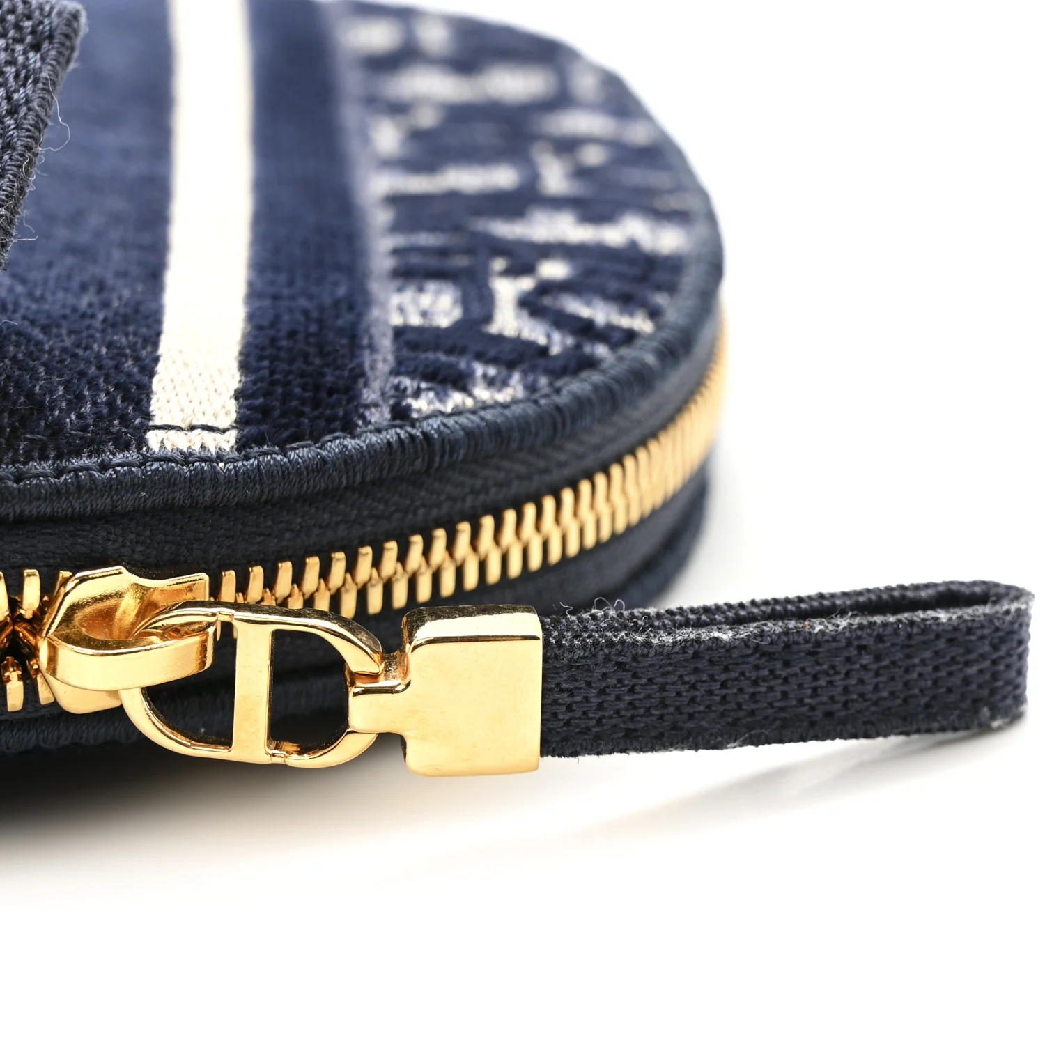 Velvet Oblique Cosmetic Pouch Blue - Image 8