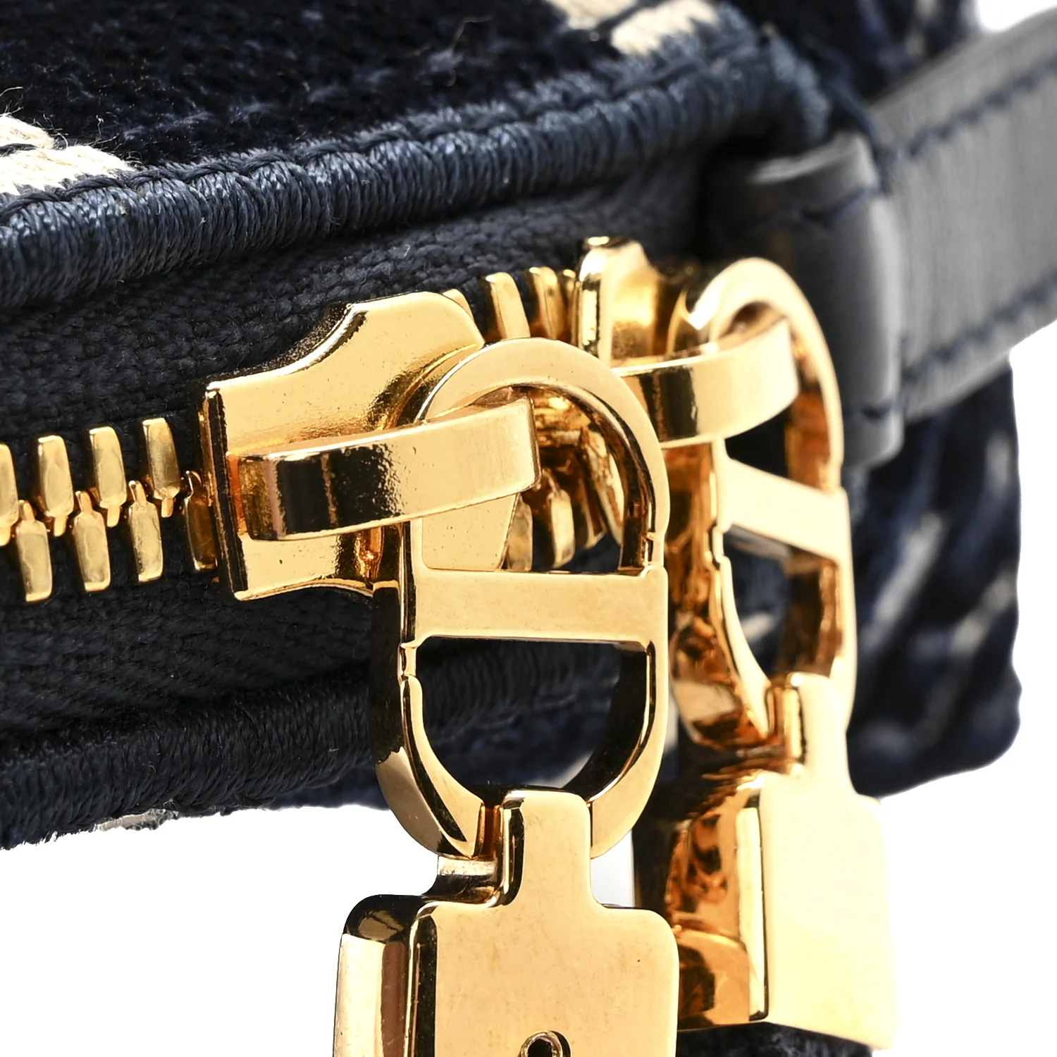 Velvet Oblique Cosmetic Pouch Blue - Image 9
