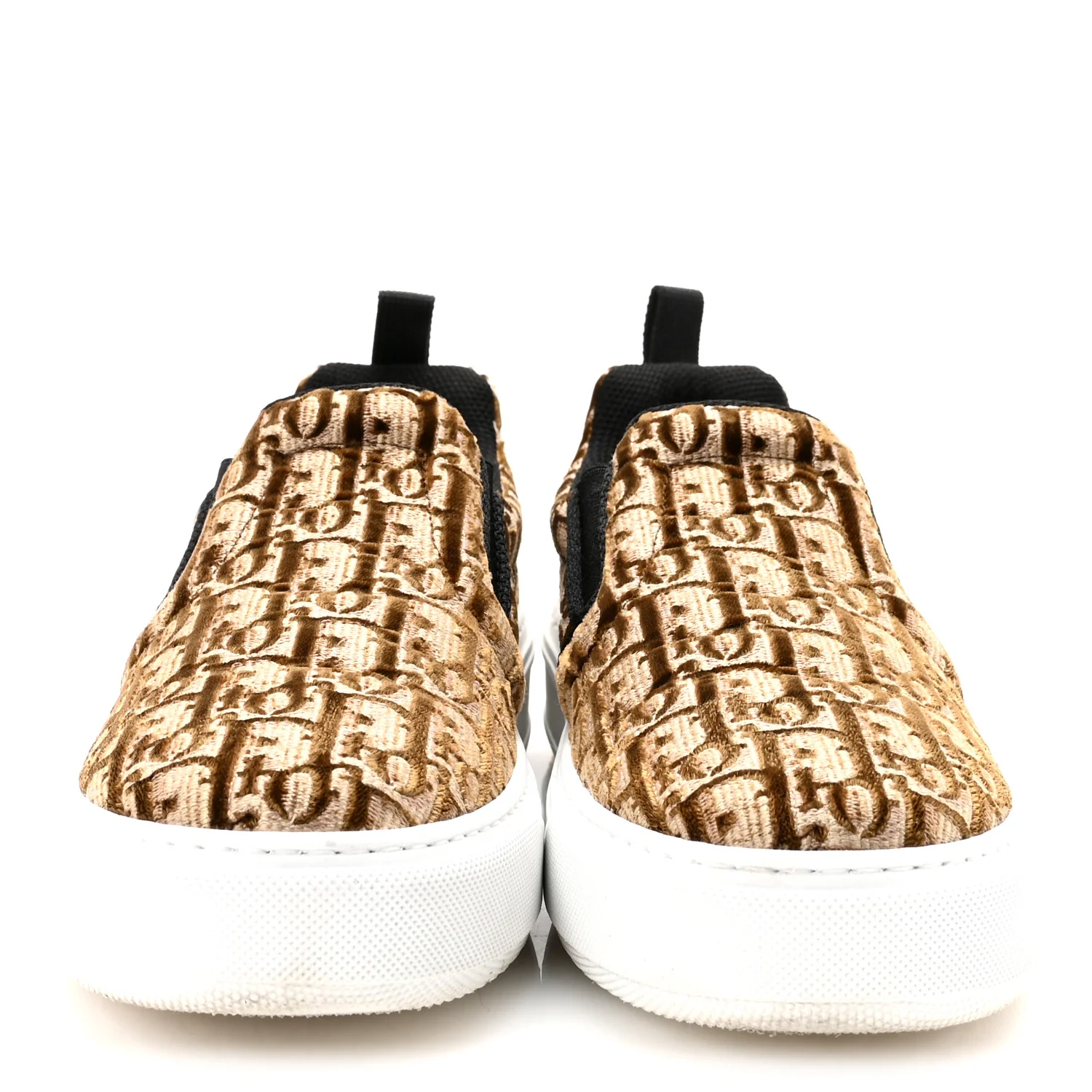 Velvet Oblique Womens Solar Slip On Sneakers 38 Bronze - Image 3