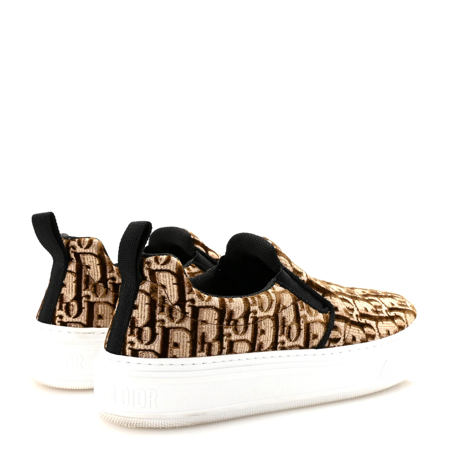 Velvet Oblique Womens Solar Slip On Sneakers 38 Bronze - Image 5