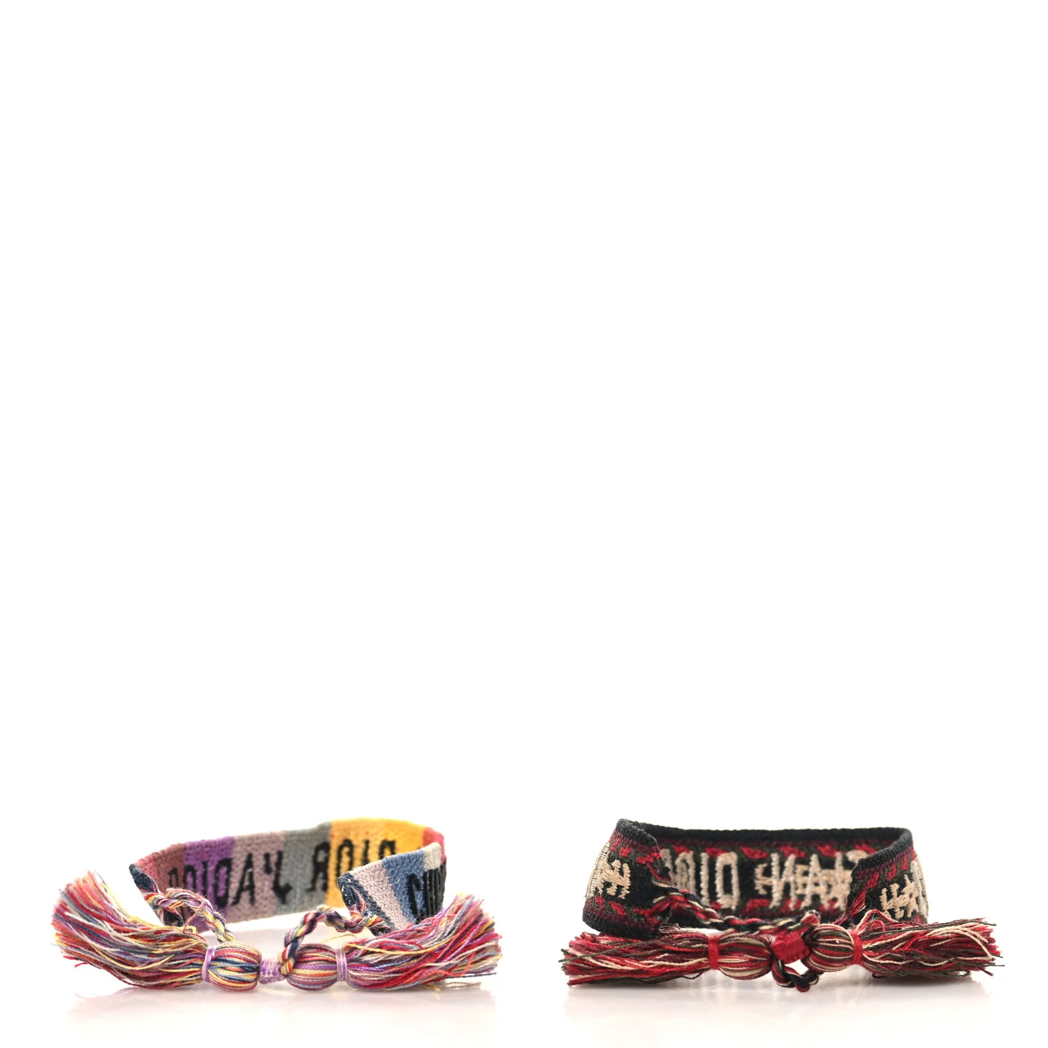 Woven Cotton J'Adior Friendship Bracelet Set Multicolor - Image 3