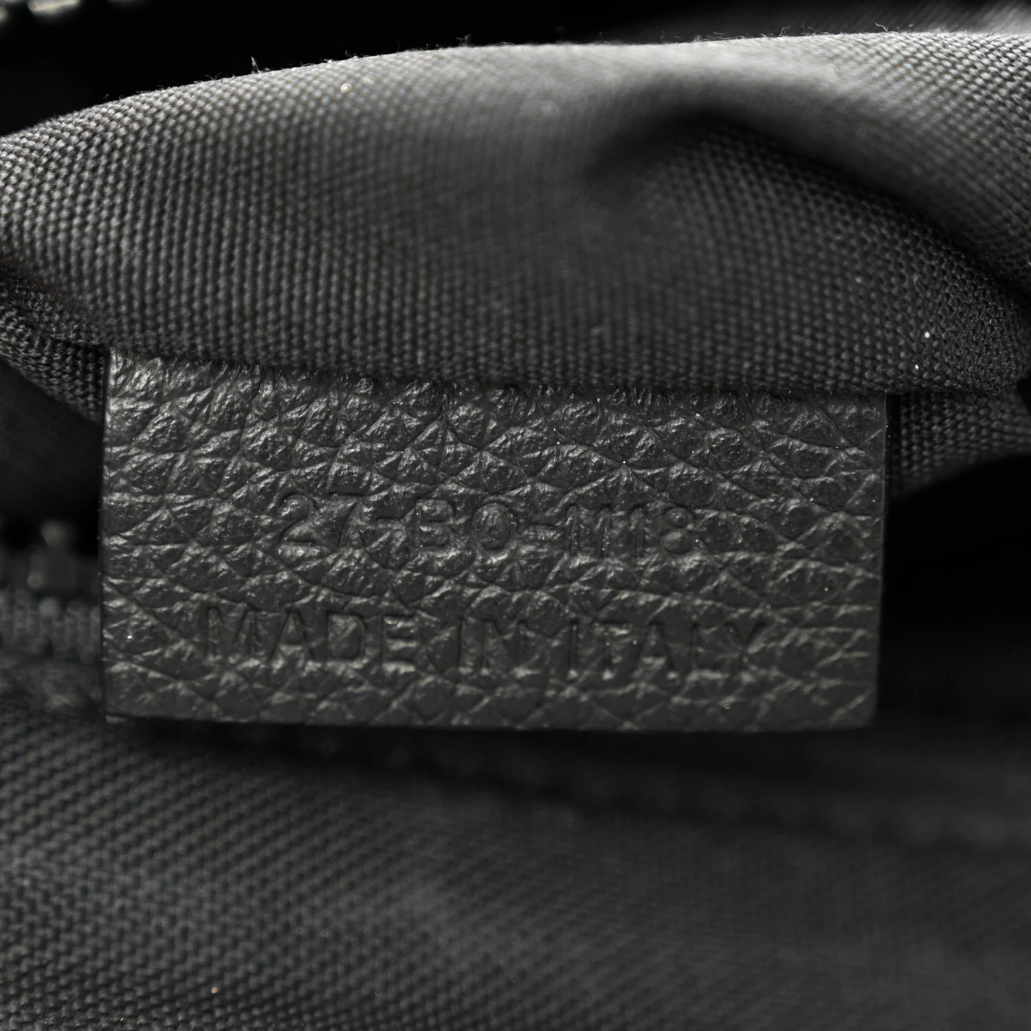 X KAWS Nylon Calfskin Bee Belt Bag Black - Image 7