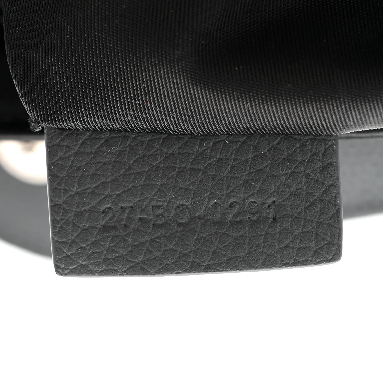 X SACAI Grained Calfskin Technical Fabric Mens Saddle Bag Black - Image 7