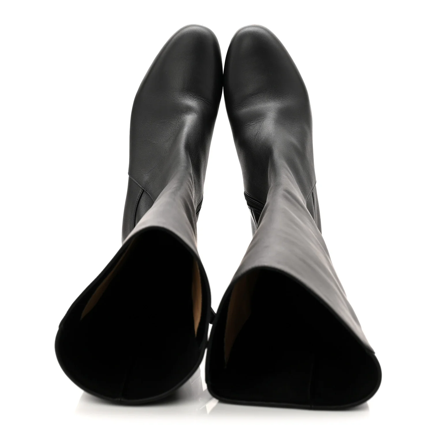 Calfskin Jane Botta 55 Knee High Boots 38 Black - Image 5