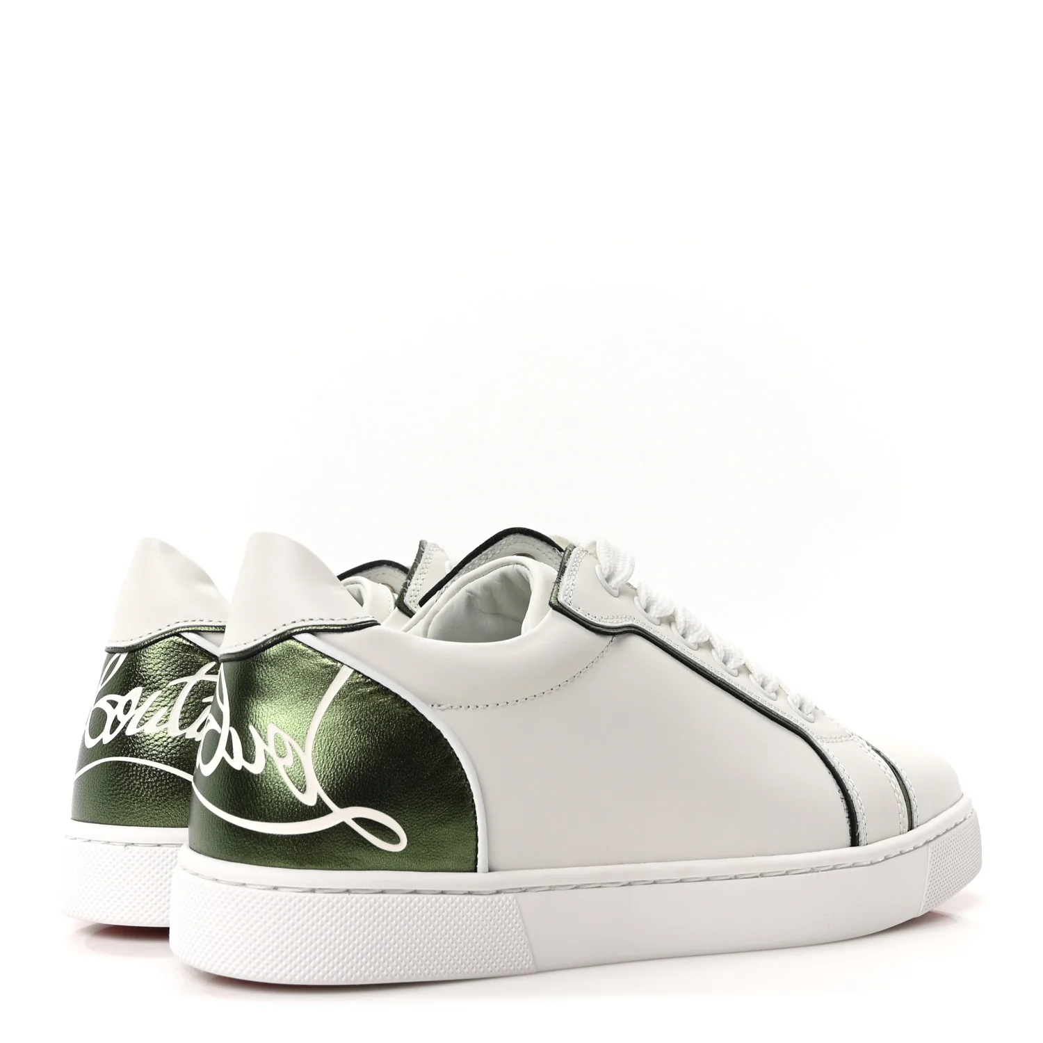 Calfskin Laminated Nappa Womens Fun Vieira Flat Sneakers 36.5 White Vertlaine - Image 5
