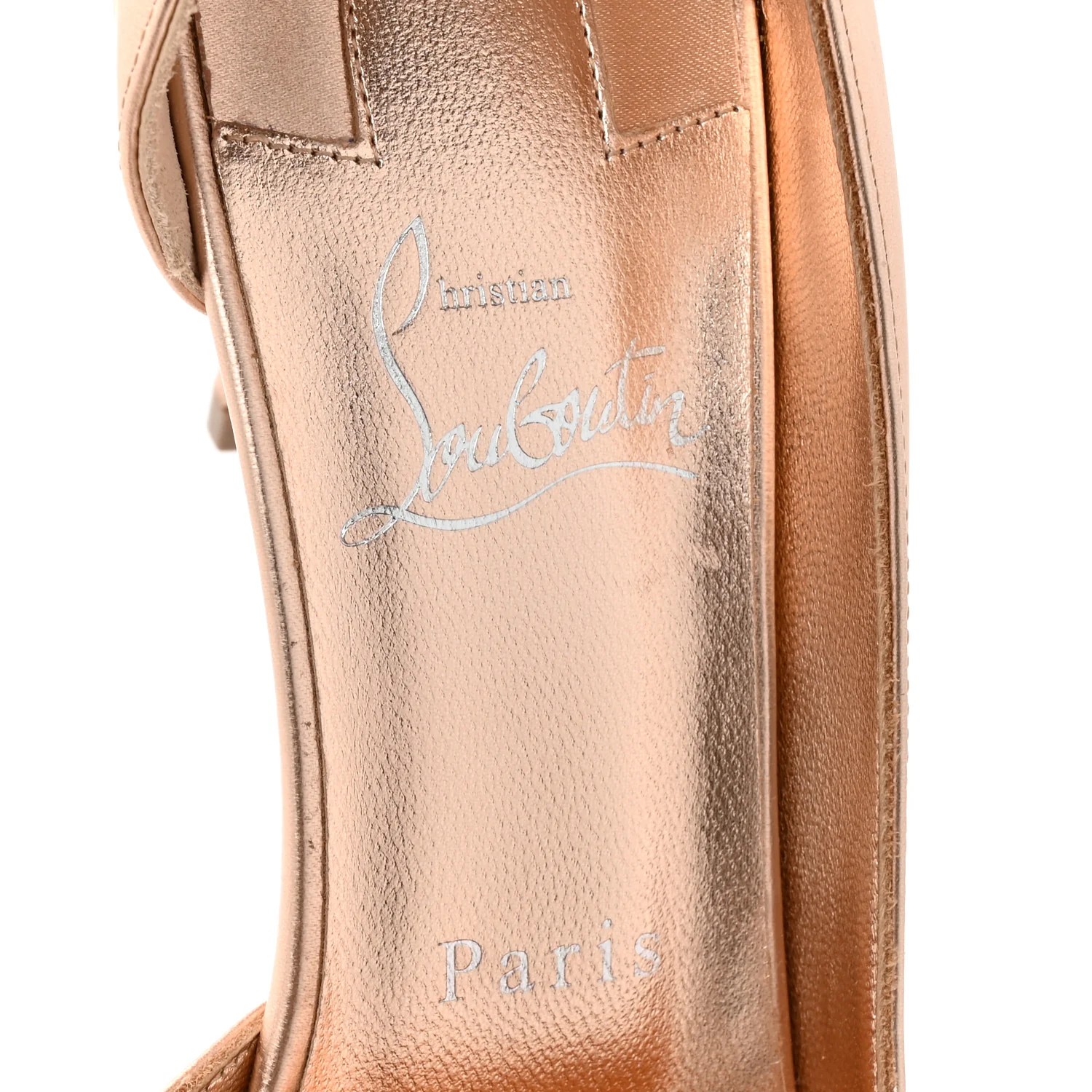 Calfskin Laminato Satin Iriza 85 Pumps 37.5 Leche - Image 16