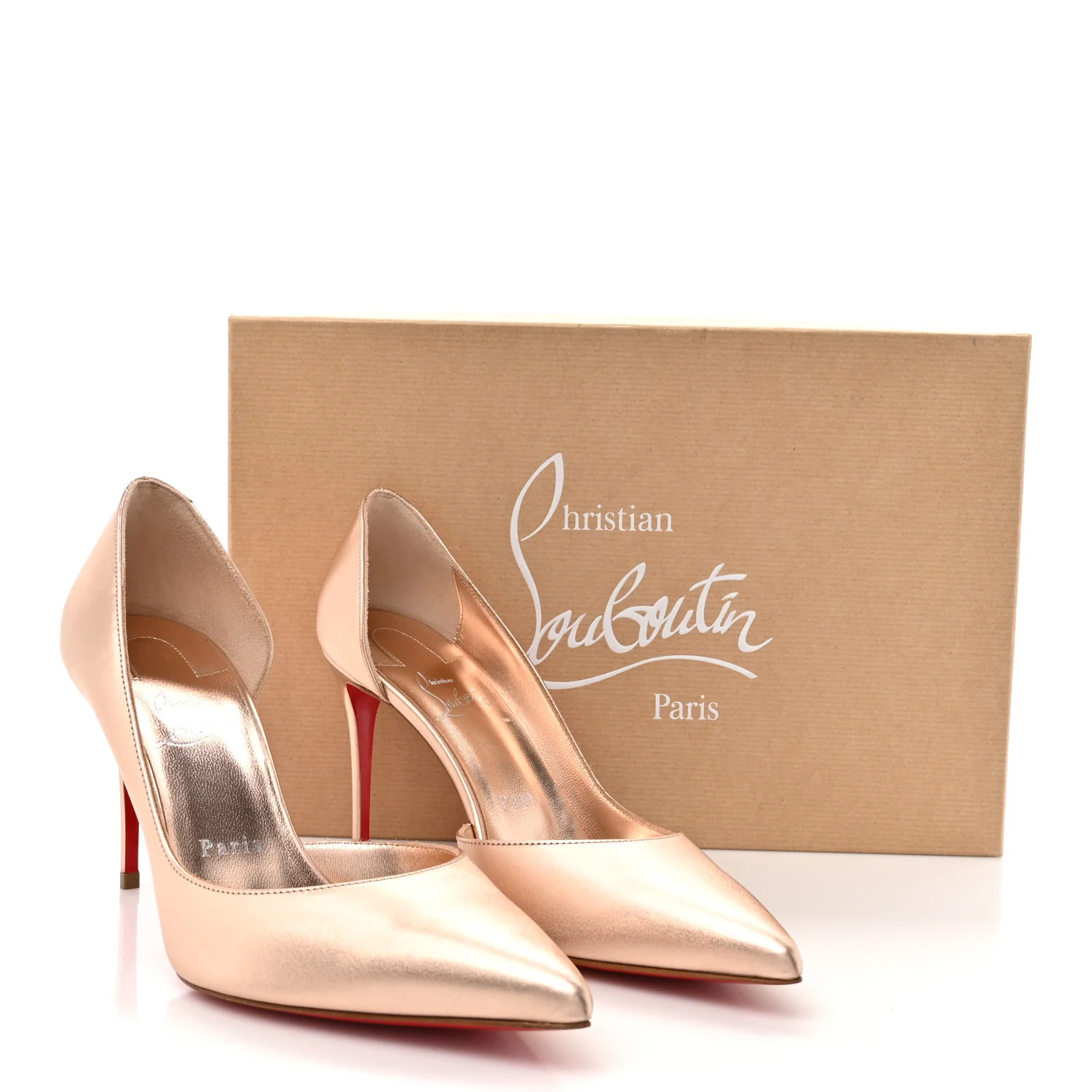 Calfskin Laminato Satin Iriza 85 Pumps 37.5 Leche - Image 19