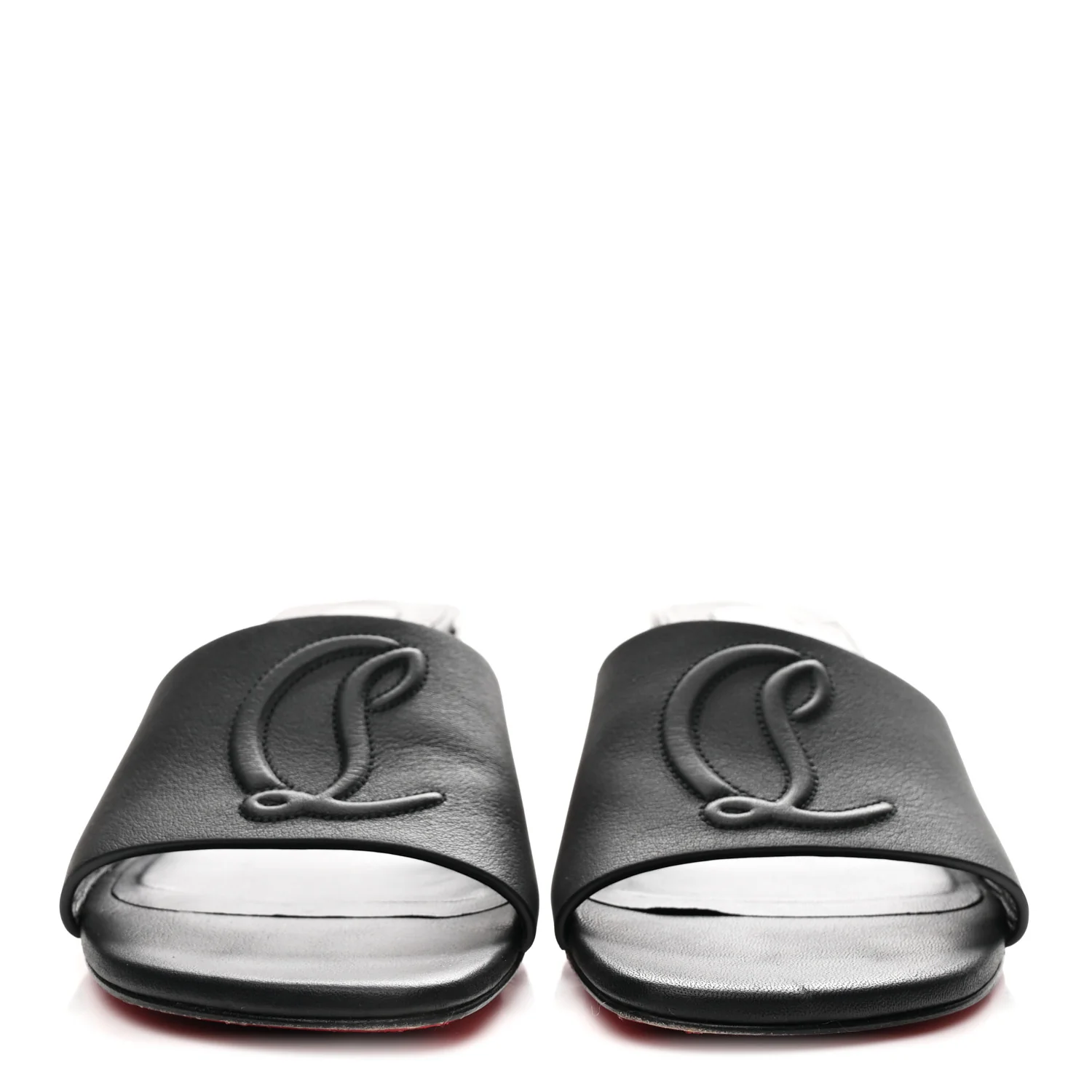 Calfskin Logo Embossed So CL 55 Mule 37.5 Black - Image 3