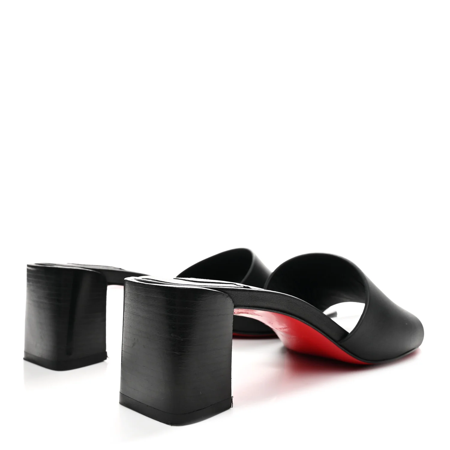 Calfskin Logo Embossed So CL 55 Mule 37.5 Black - Image 5