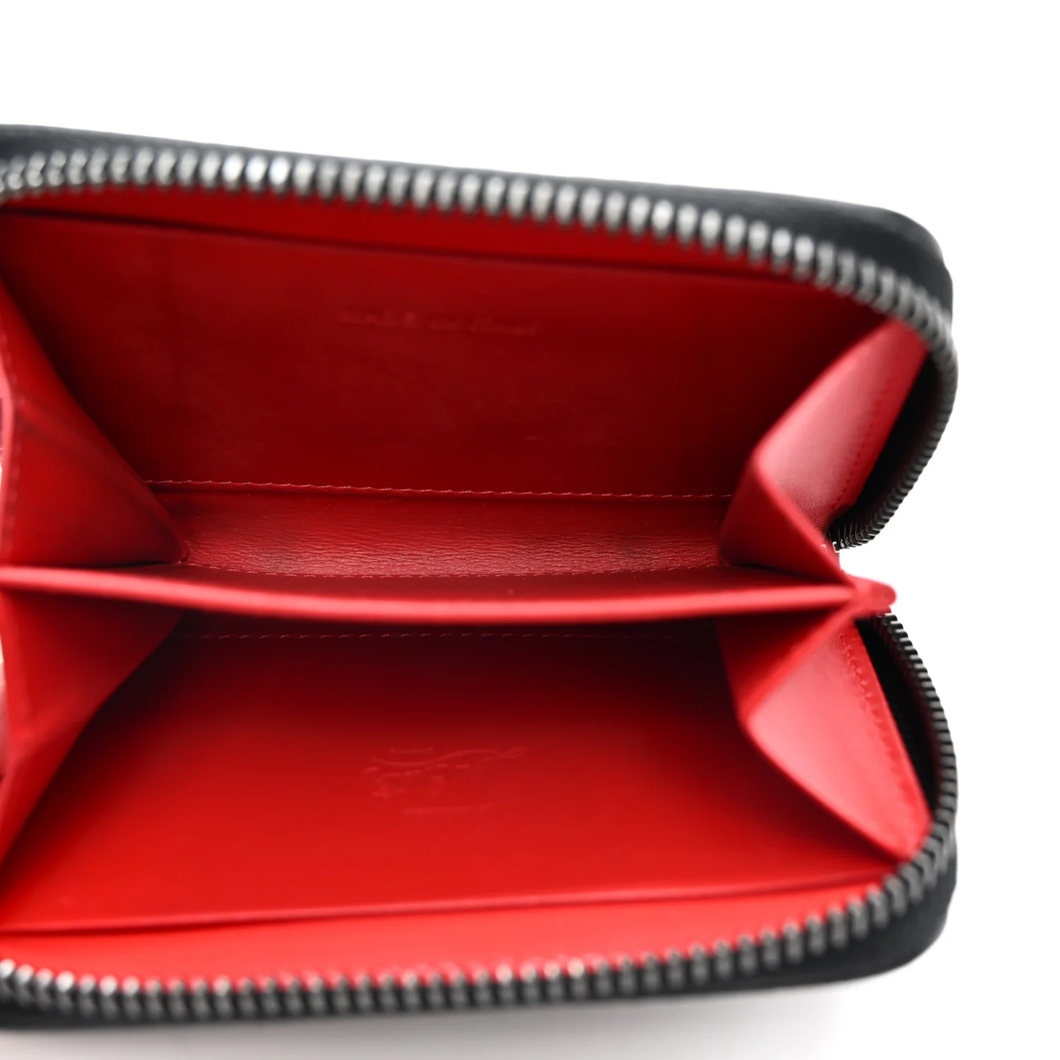 Calfskin Loubinthesky Panettone Coin Purse Black - Image 5