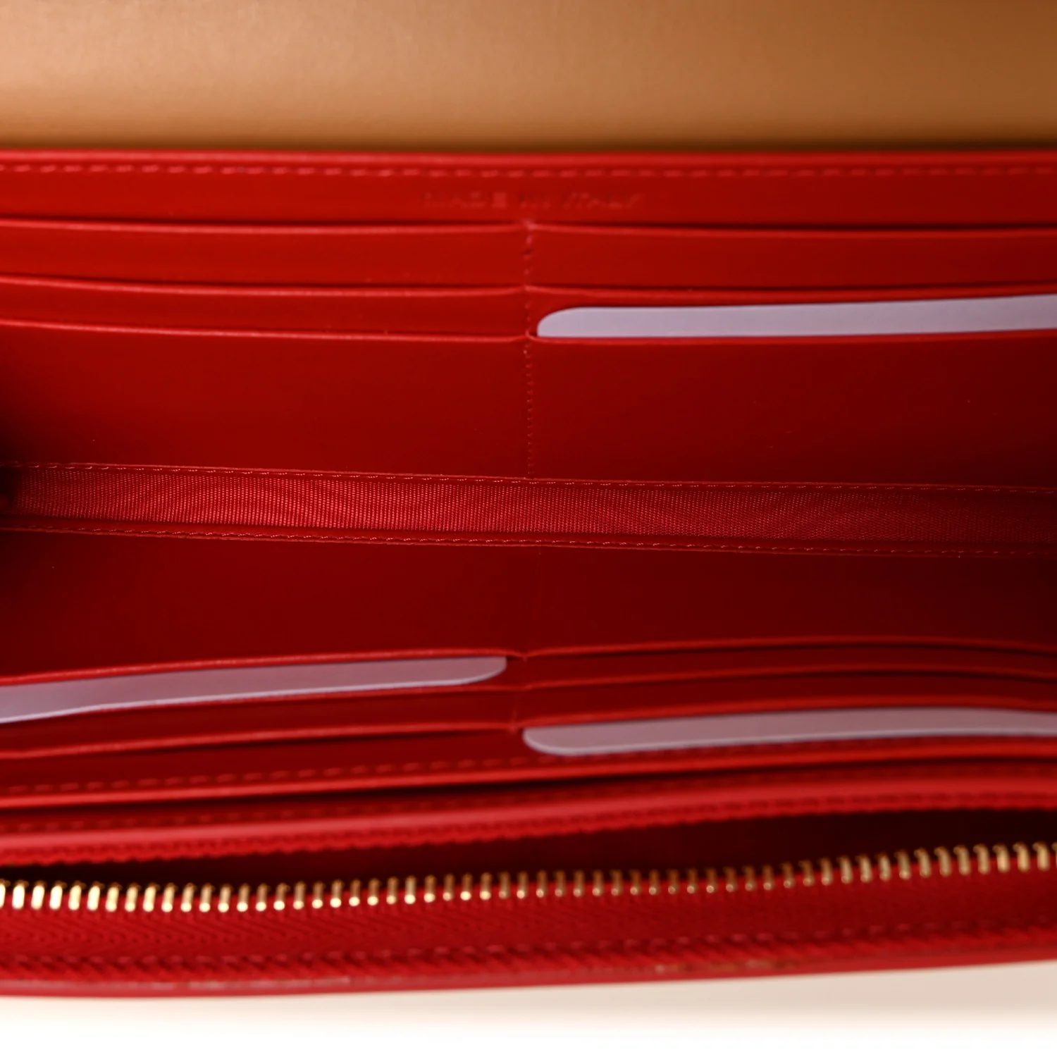 Calfskin Macaron Spiked Flap Wallet Cannelle - Image 5