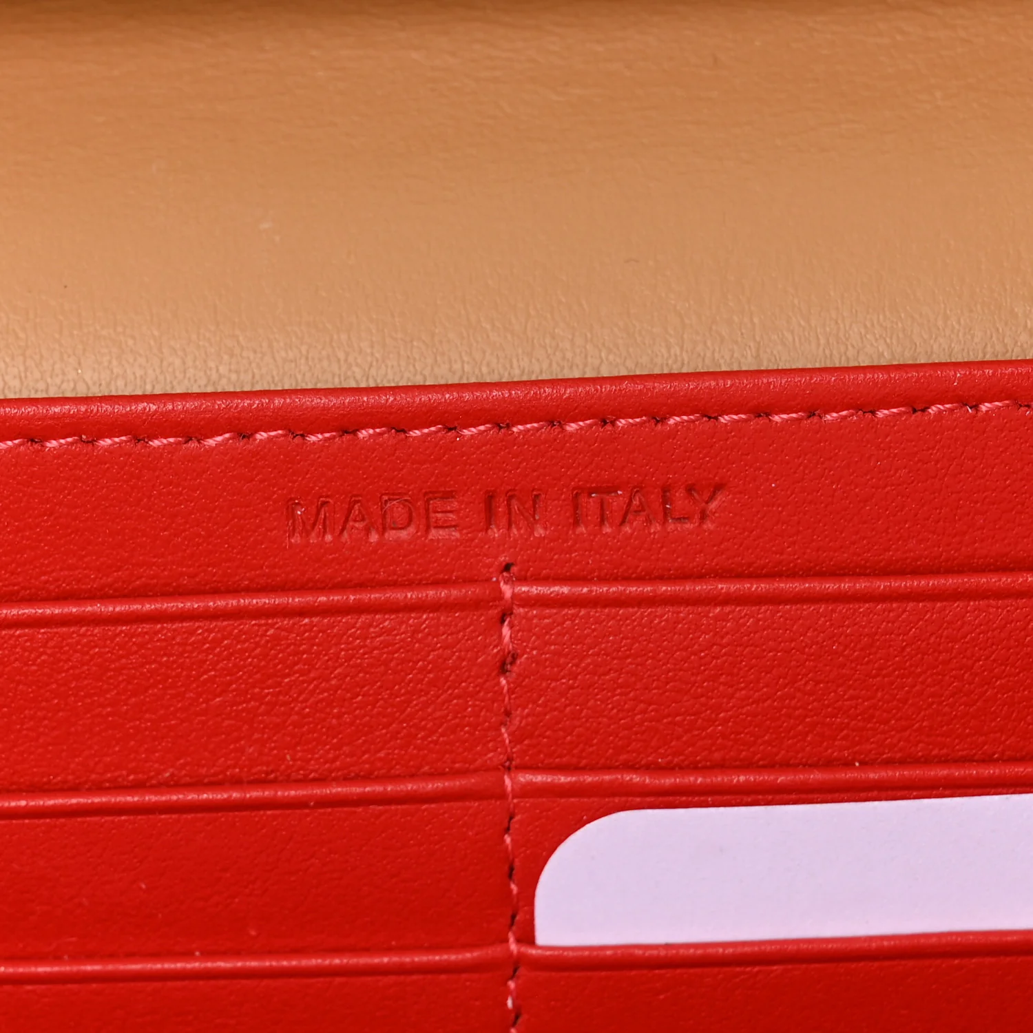 Calfskin Macaron Spiked Flap Wallet Cannelle - Image 7