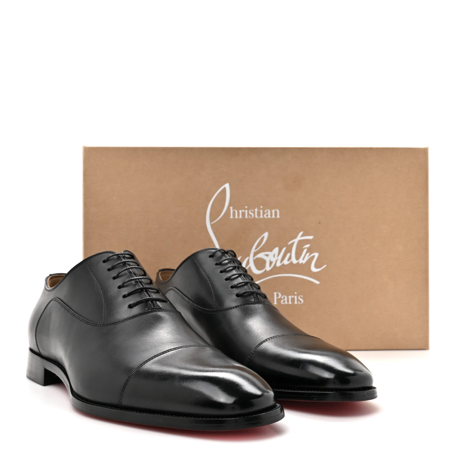 Calfskin Mens Greggroy Flat Derby Oxford 41.5 Black - Image 9