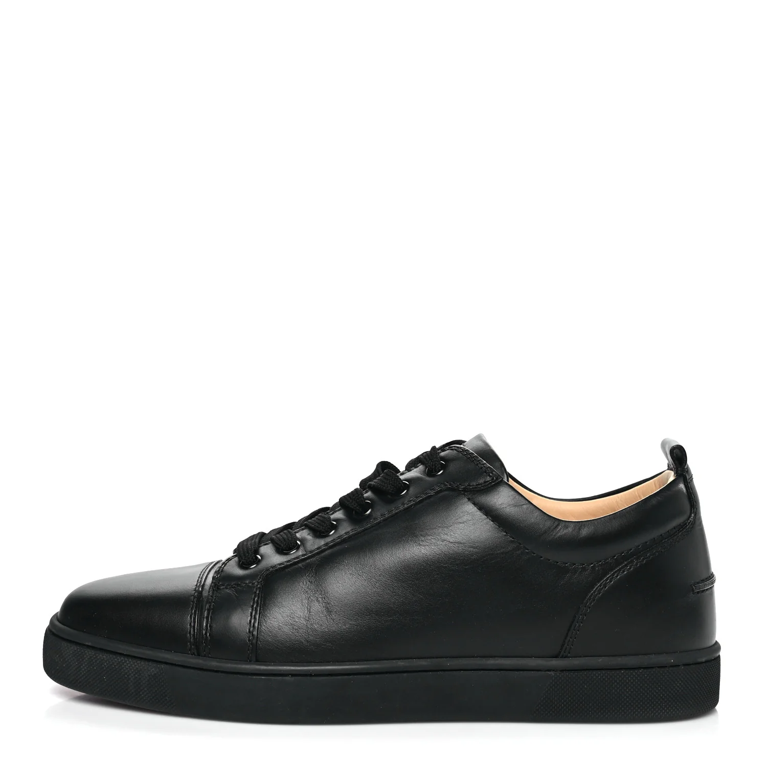 Calfskin Mens Louis Junior Flat Sneakers 43.5 Black