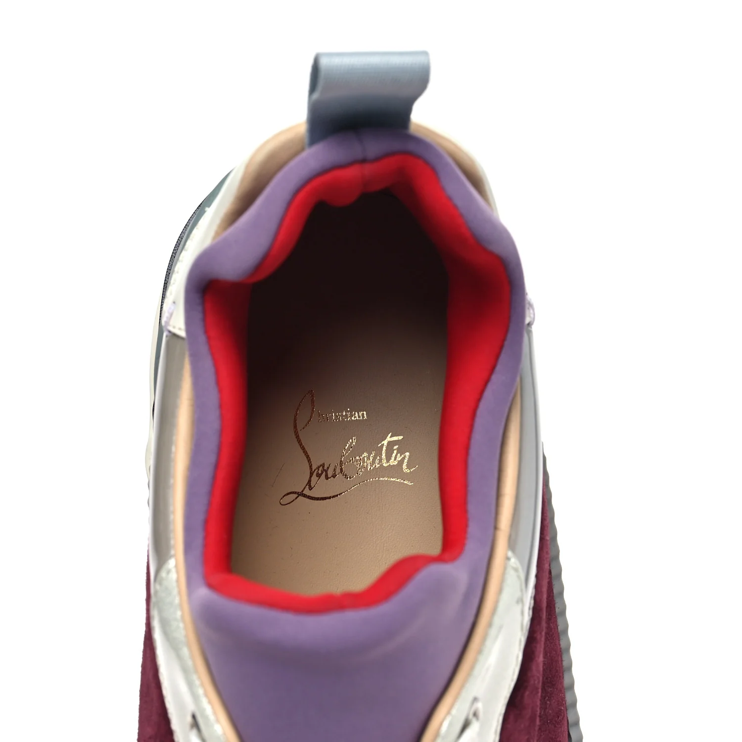 Calfskin Mesh Patent Glitter Veau Velours Aurelien Flat Sneakers 42 Version Multi - Image 8