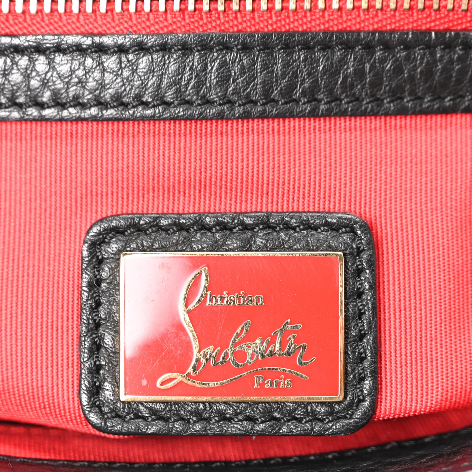 Calfskin Mix Chevron Spikes Panettone Messenger Black - Image 10