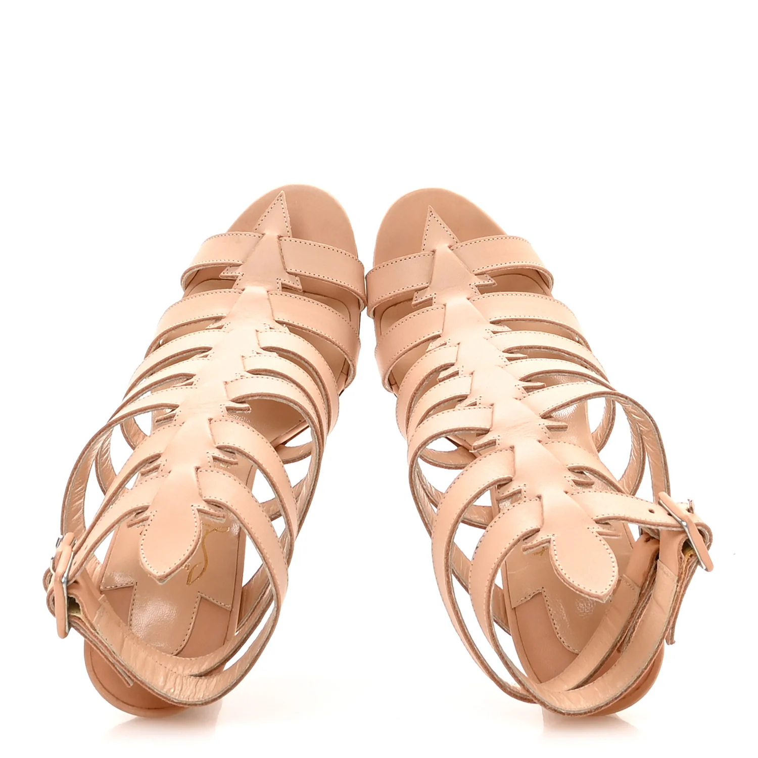 Calfskin Neronna 120 Pumps 37.5 Natural - Image 2