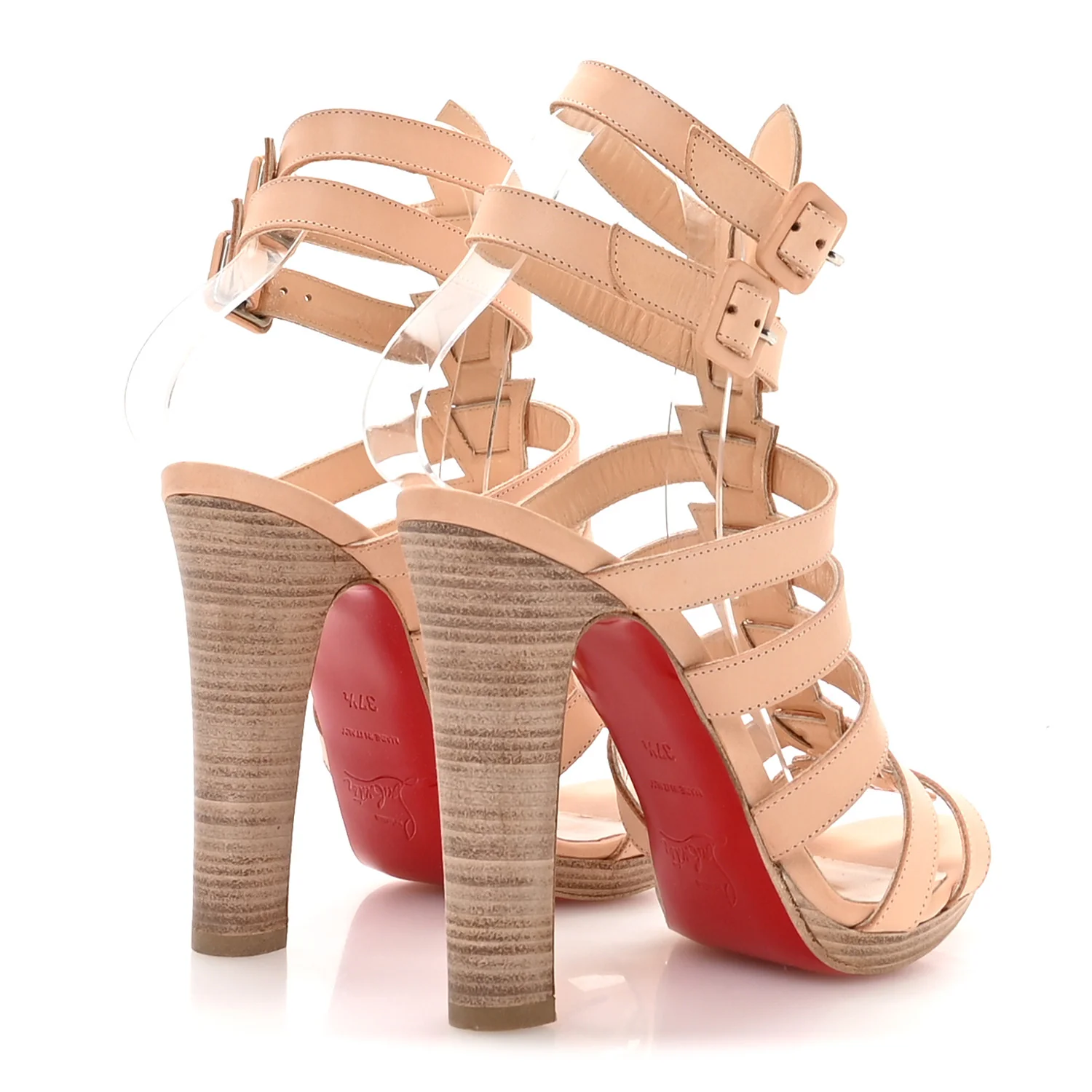 Calfskin Neronna 120 Pumps 37.5 Natural - Image 5
