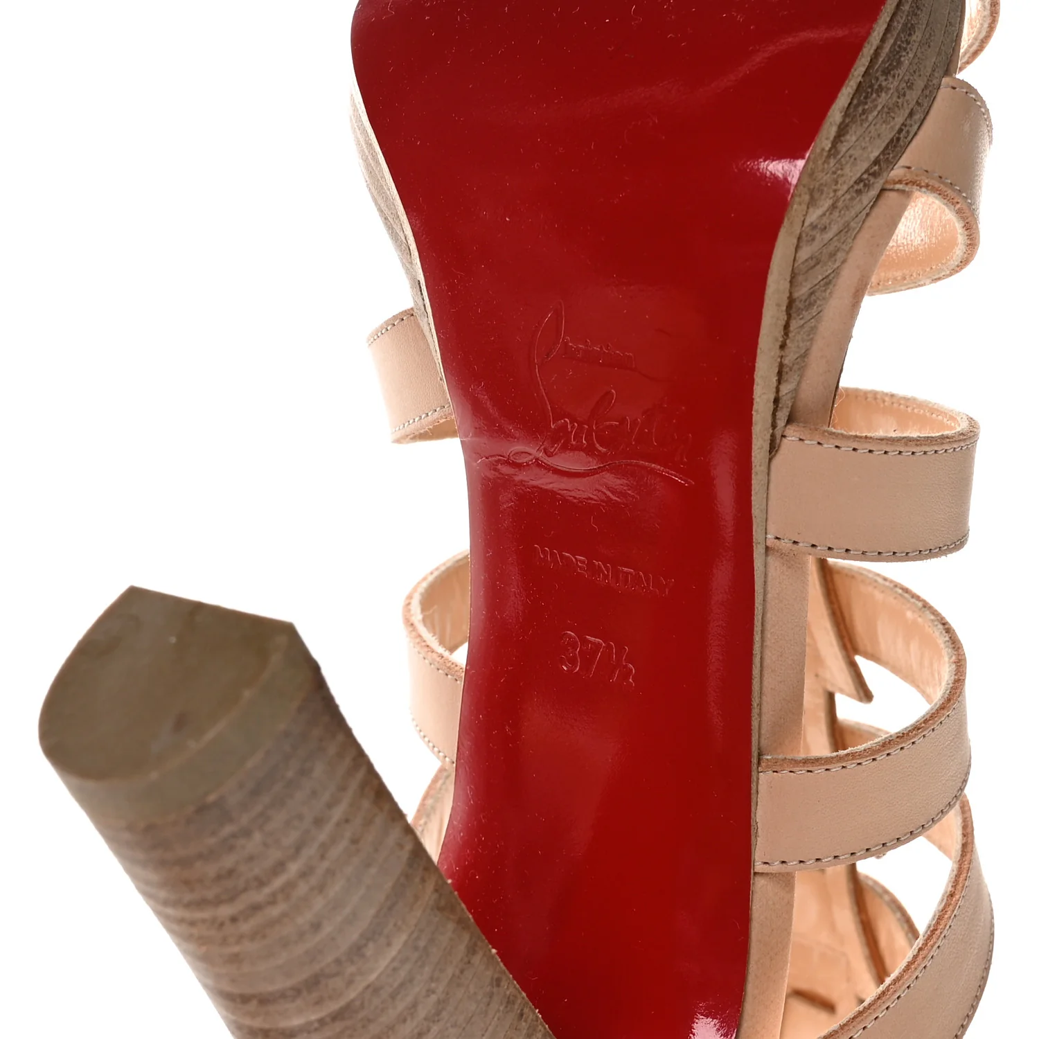Calfskin Neronna 120 Pumps 37.5 Natural - Image 7