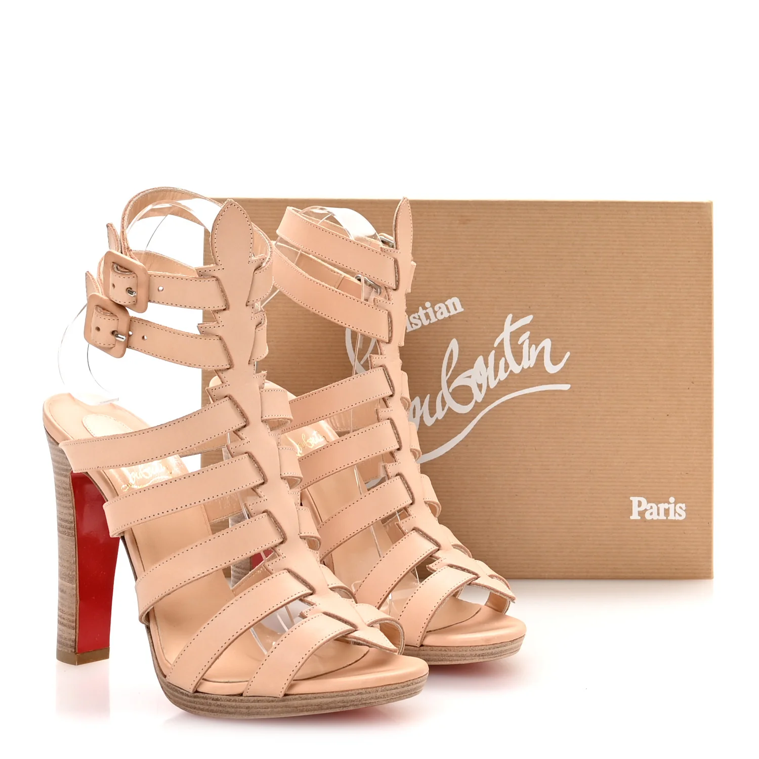Calfskin Neronna 120 Pumps 37.5 Natural - Image 8