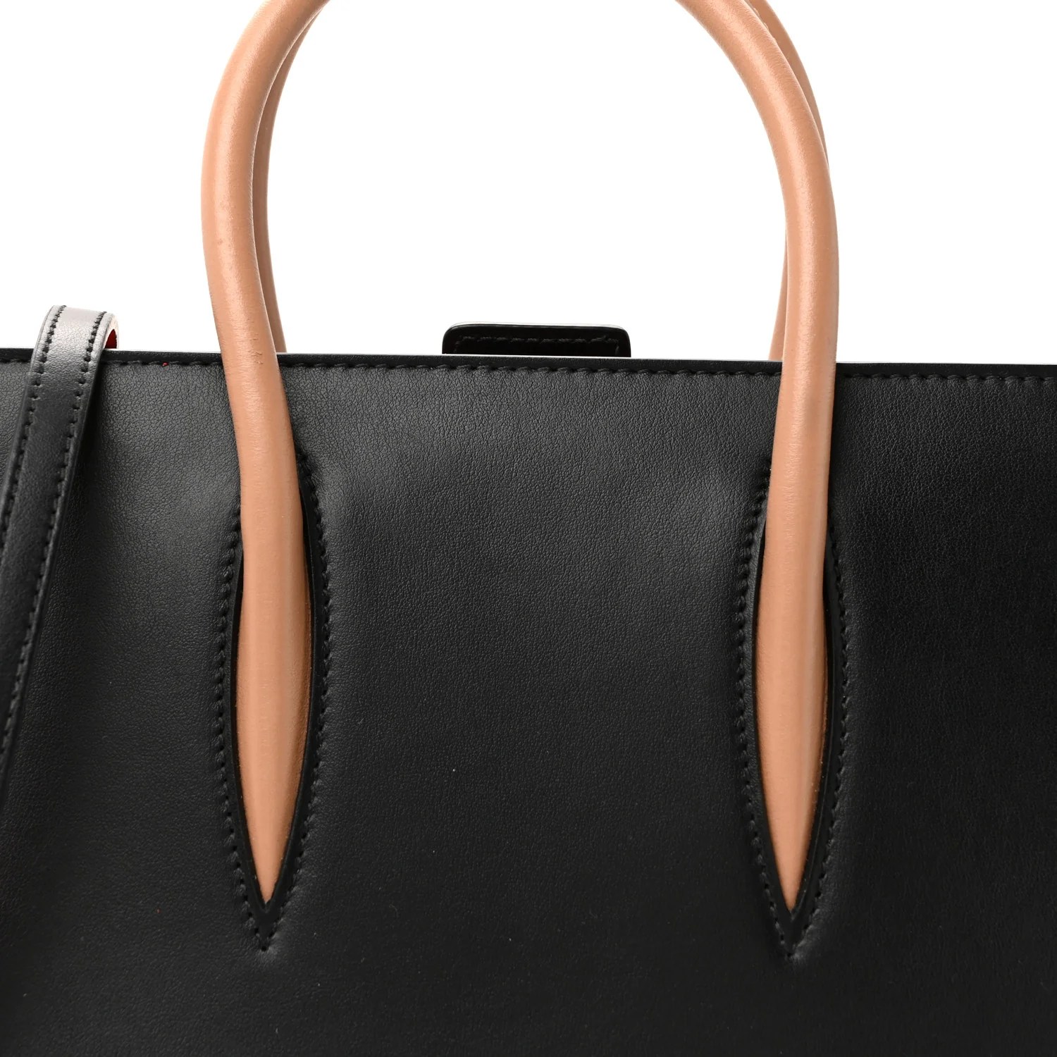 Calfskin Patent Leopard Studded Small Paloma Black - Image 22