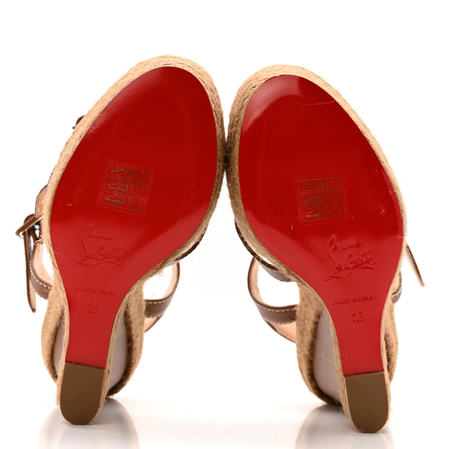Calfskin Rope Zero Problem 140 Espadrille Wedges 35 Brown - Image 6