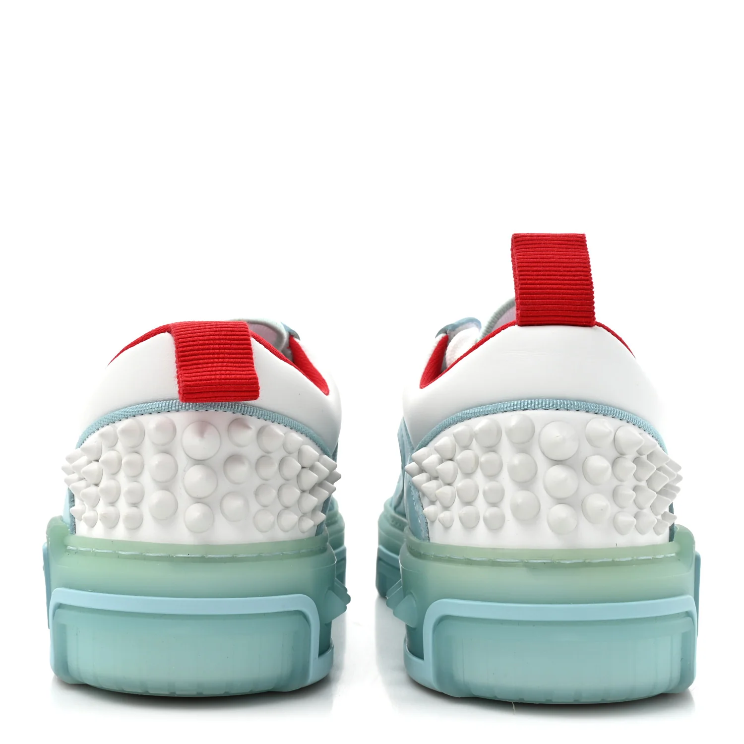 Calfskin Spike Astroloubi Donna Low Top Sneaker 36 Mineral White - Image 5