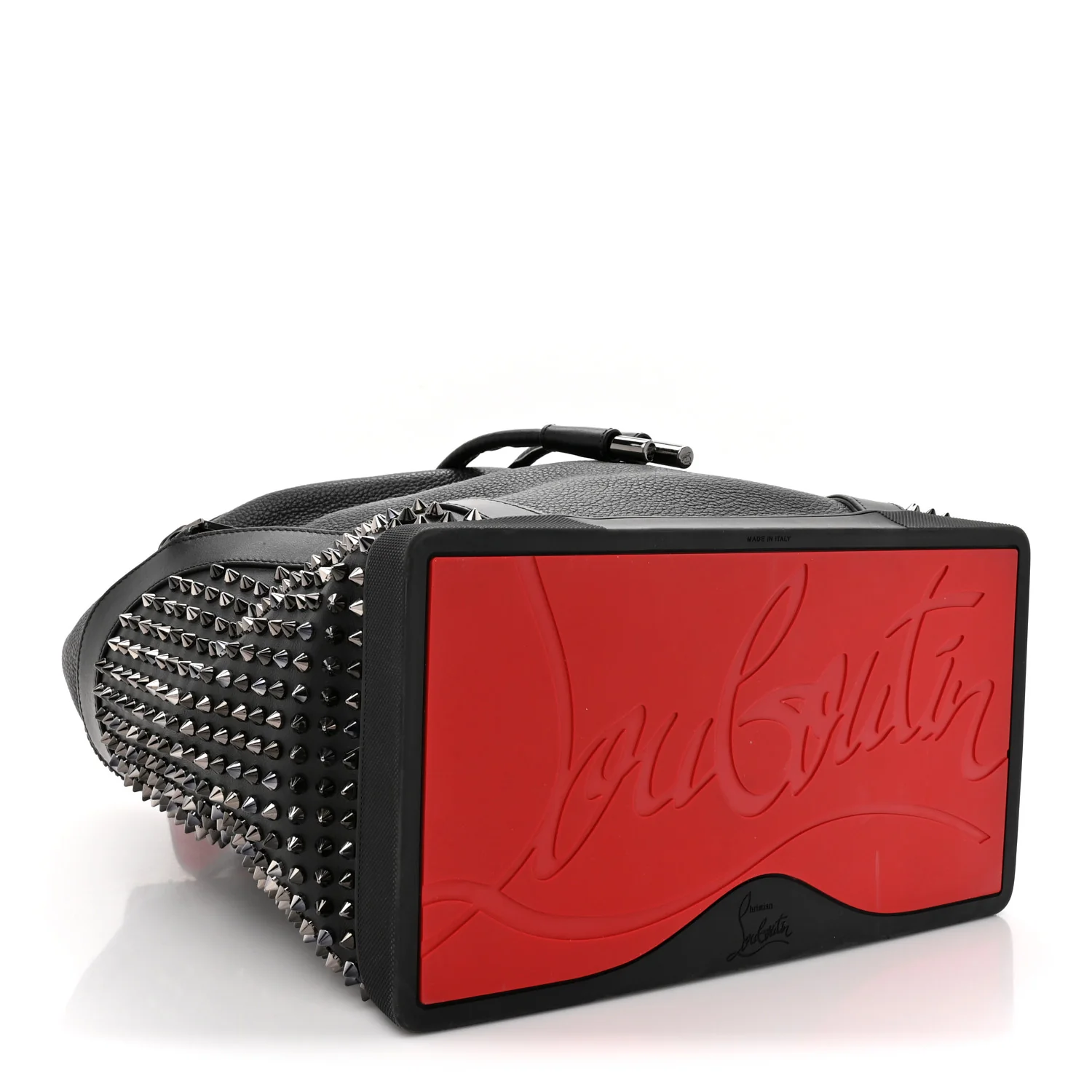 Calfskin Spiked Explorafunk Backpack Black - Image 4