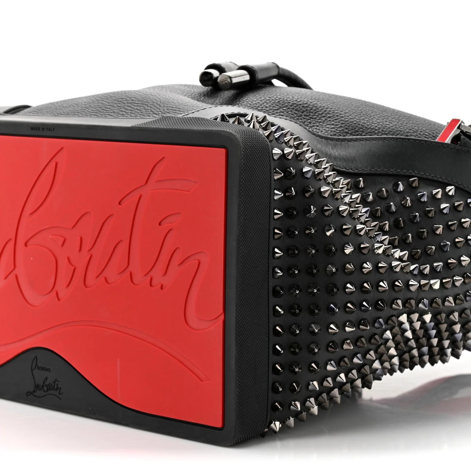 Calfskin Spiked Explorafunk Backpack Black - Image 8